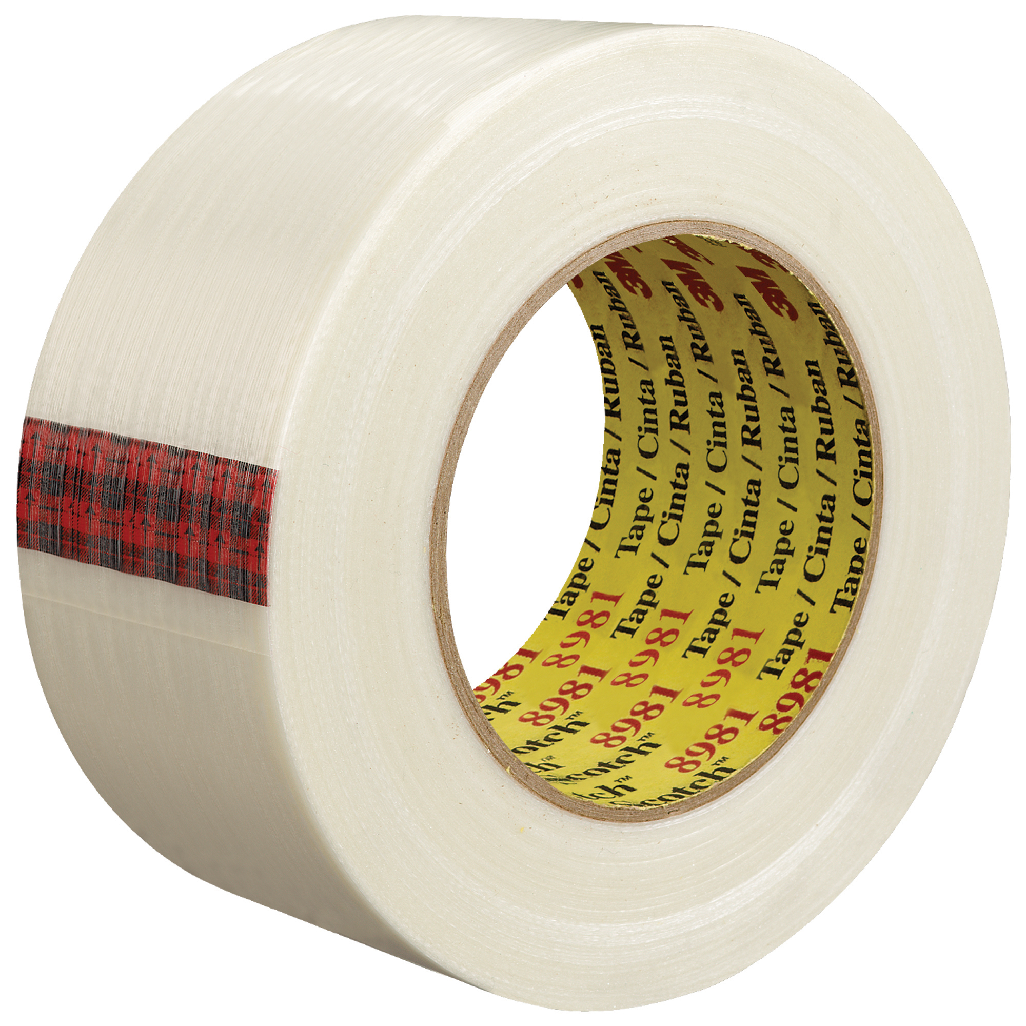 3M™ 8981 Strapping Tape, 6.6 Mil, 2" x 60 yds., Clear, 12/Case