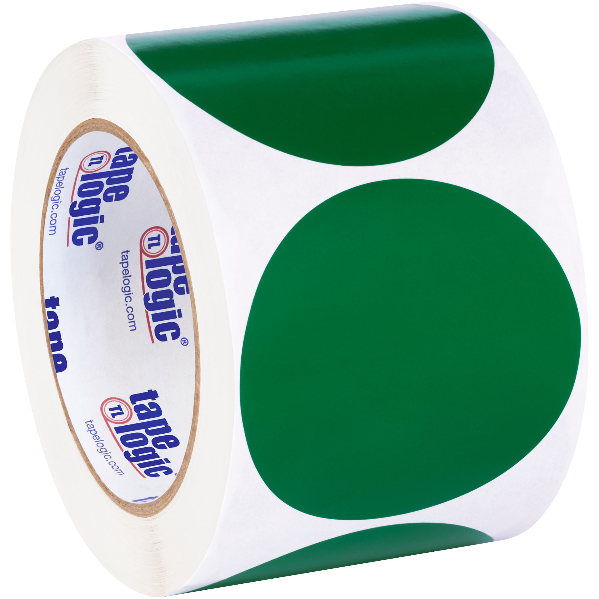 Tape Logic® Inventory Circle Labels, 3", Green, 500/Roll