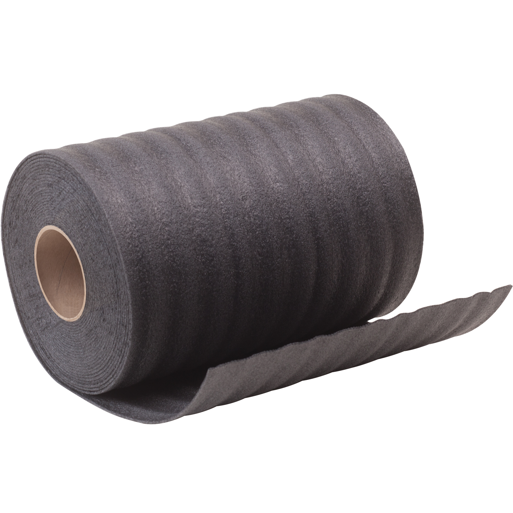 Perforated Recycled Black Air Foam Roll, 1/8” x 72” x 550’, Black, 1/Each