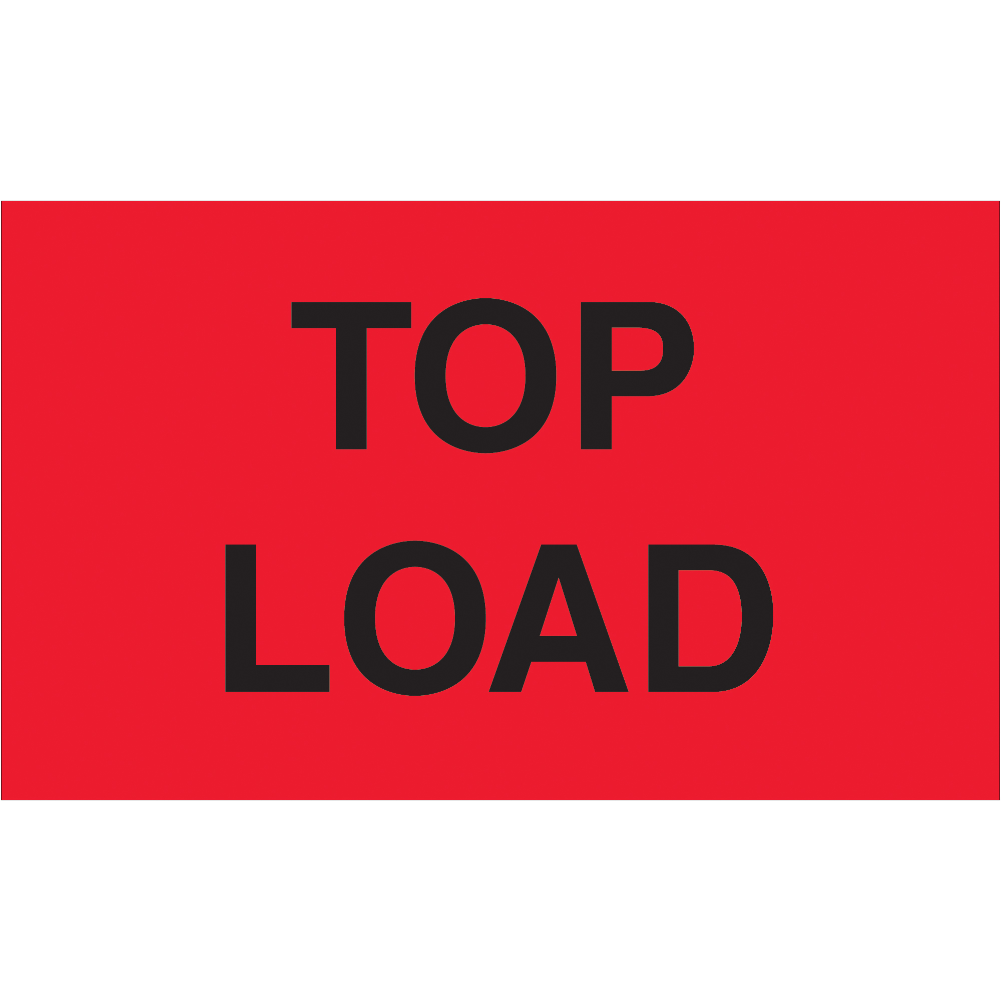 Tape Logic® Labels, "Top Load", 3" x 5", Fluorescent Red, 500/Roll
