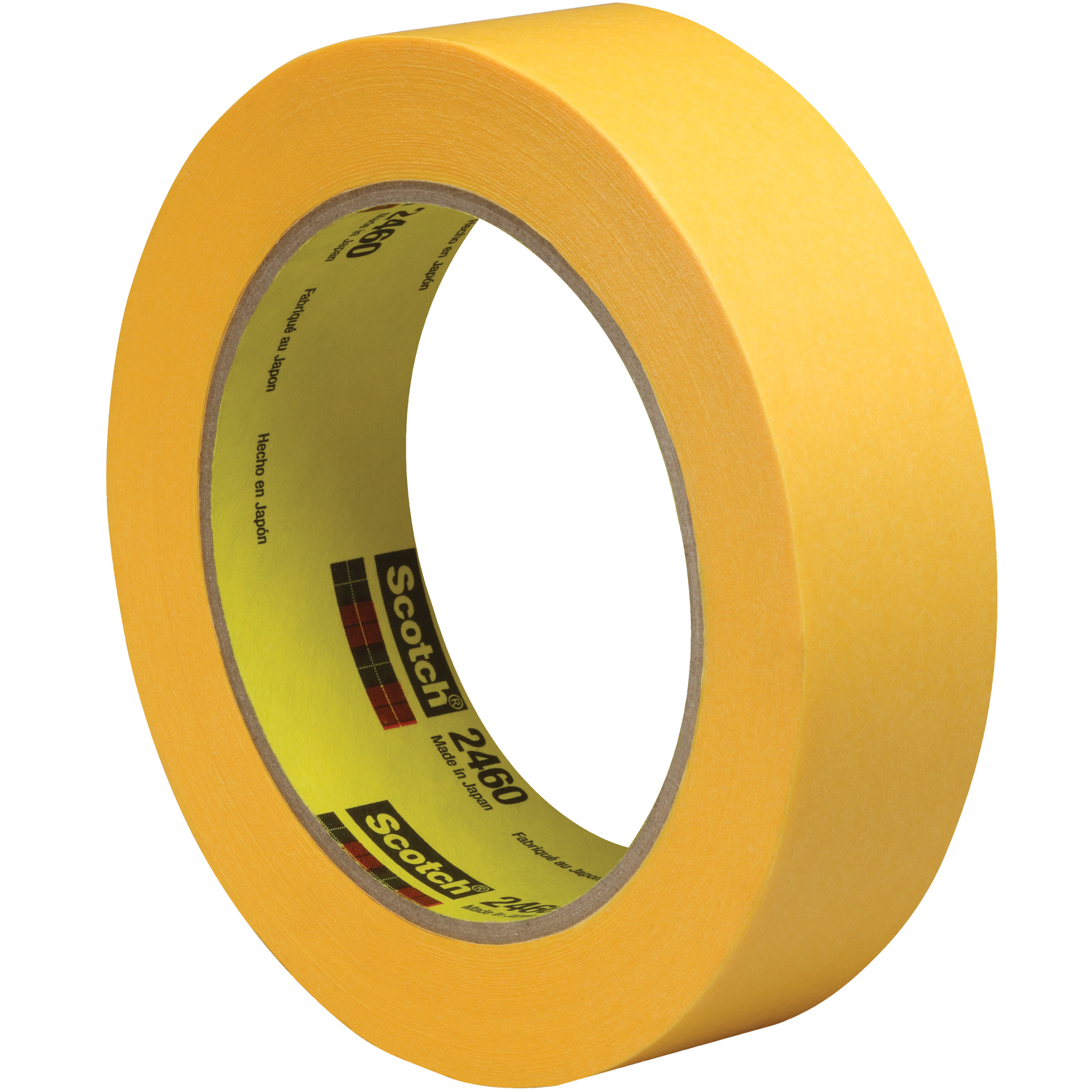 3M™ 2460 Flatback Tape, 3.3 Mil, 1" x 60 yds., Gold, 36/Case