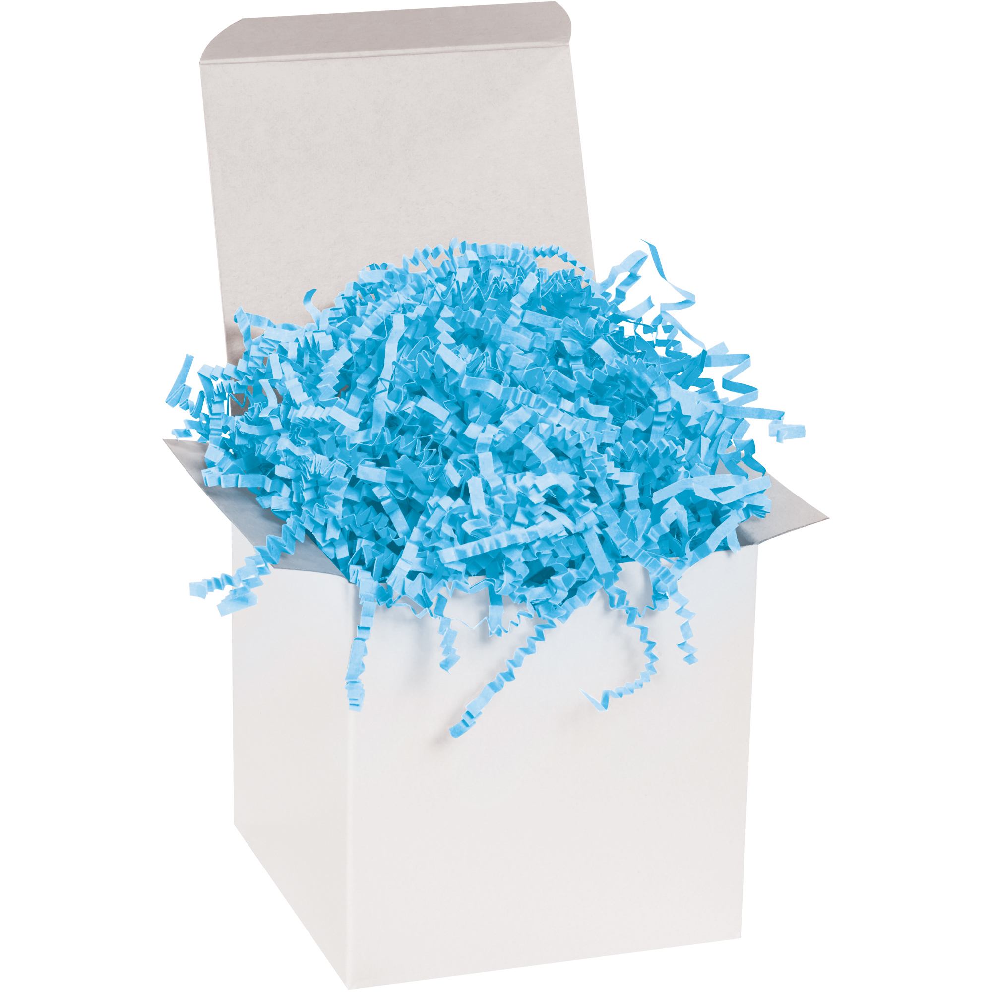 Crinkle Paper, 10 lb., Sky Blue, 1/Case