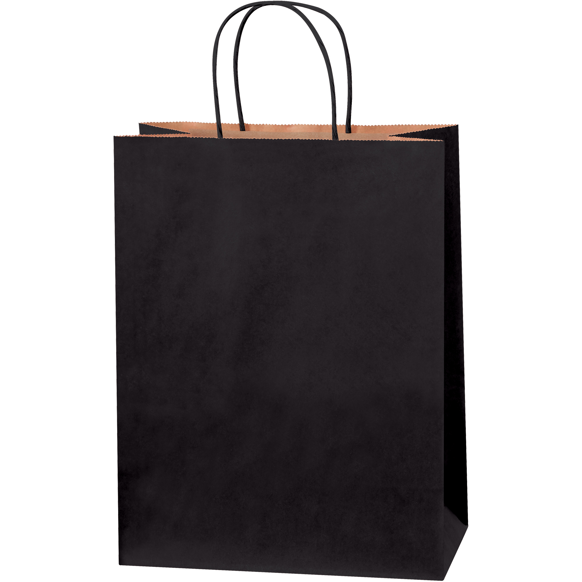 Tinted Shopping Bags, 10" x 5" x 13", Black, 250/Case