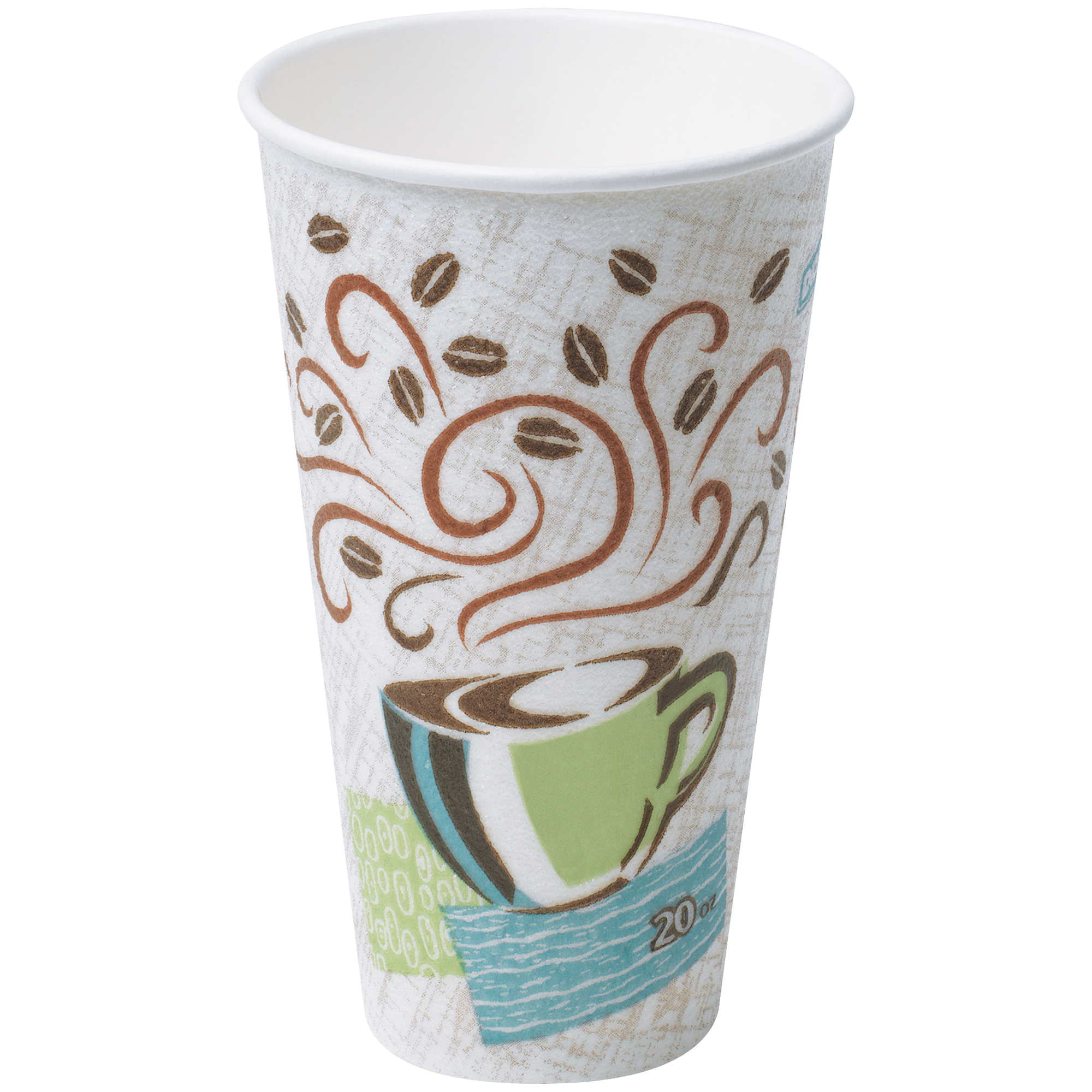 Dixie® PerfecTouch® Insulated Cups, 20 oz., Multi, 500/Case