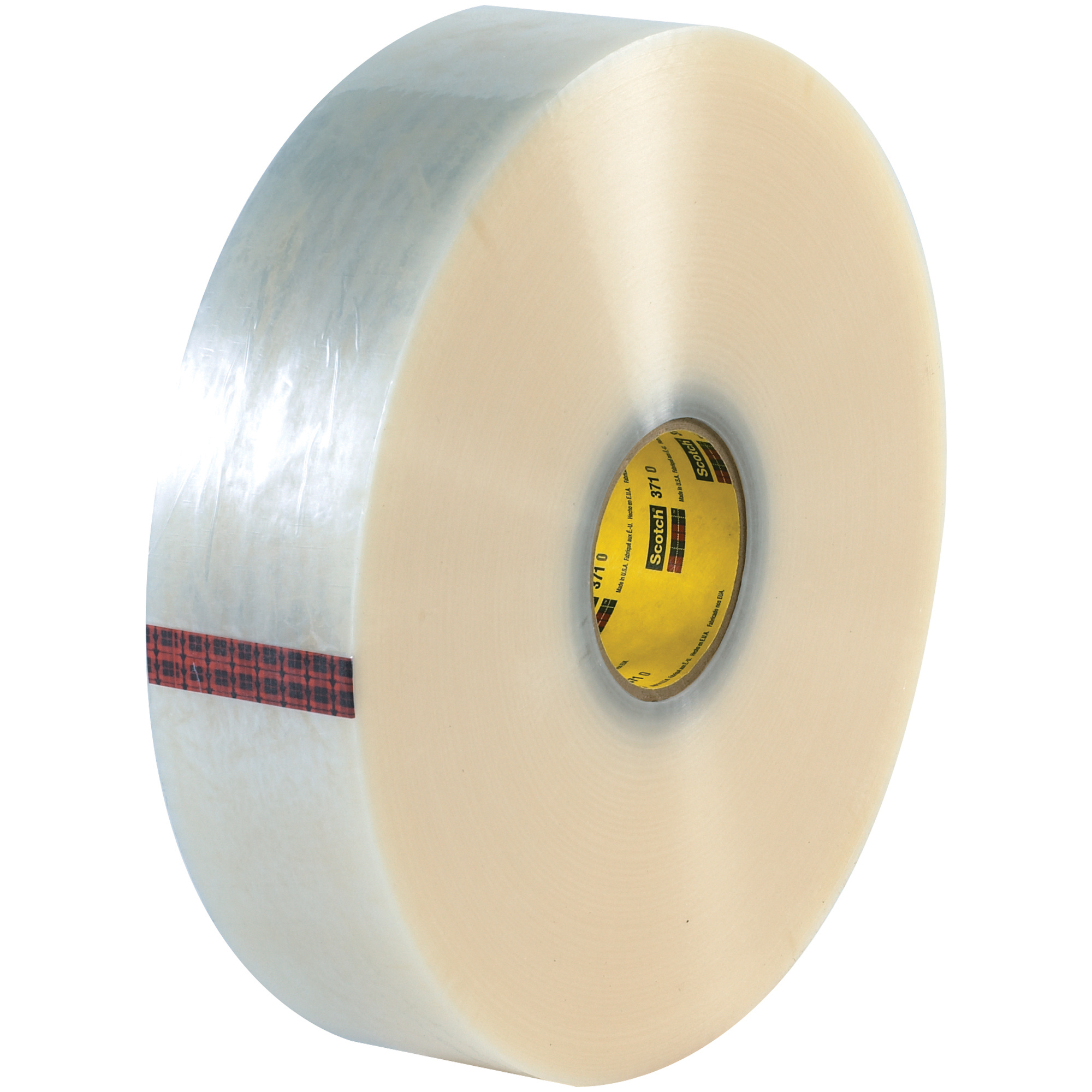 3M™ 371 Carton Sealing Tape, 1.9 Mil, 2" x 1000 yds., Clear, 6/Case