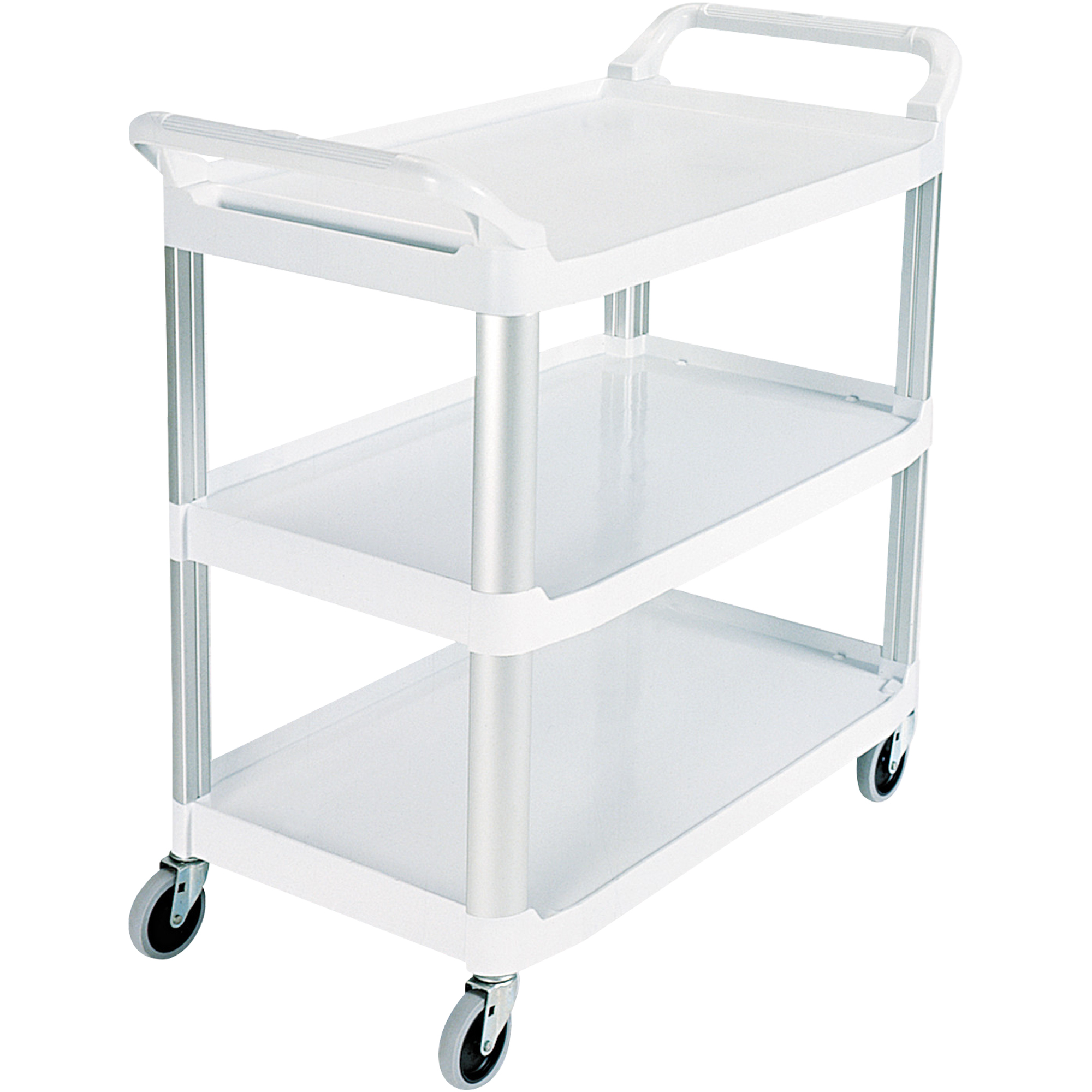 Rubbermaid® Service Cart, 41" x 20" x 38", White, 1/Each