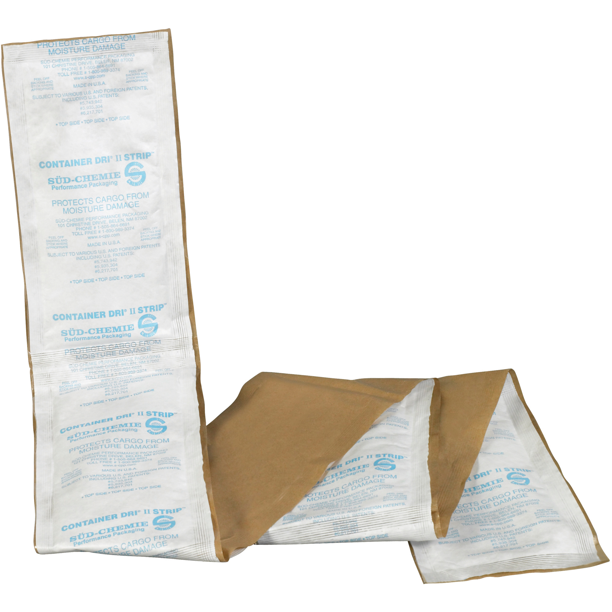 Container Dri® II Strips, 10" x 5 3/4" x 1", White, 72/Case