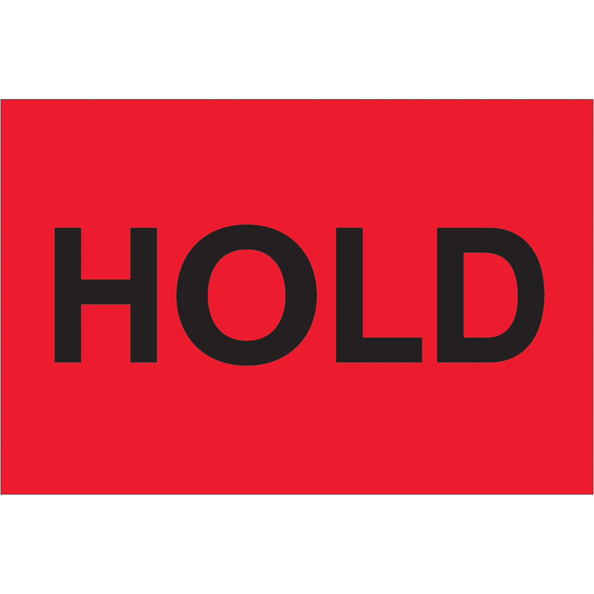 Tape Logic® Labels, "Hold", 2" x 3", Fluorescent Red, 500/Roll
