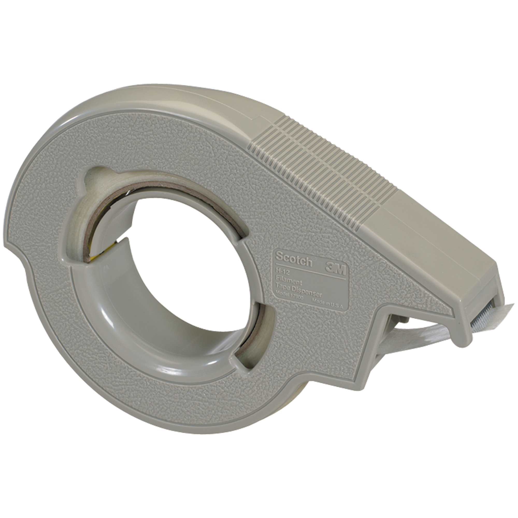 3M™ H-12 Filament Tape Dispenser, Gray, 1/Each