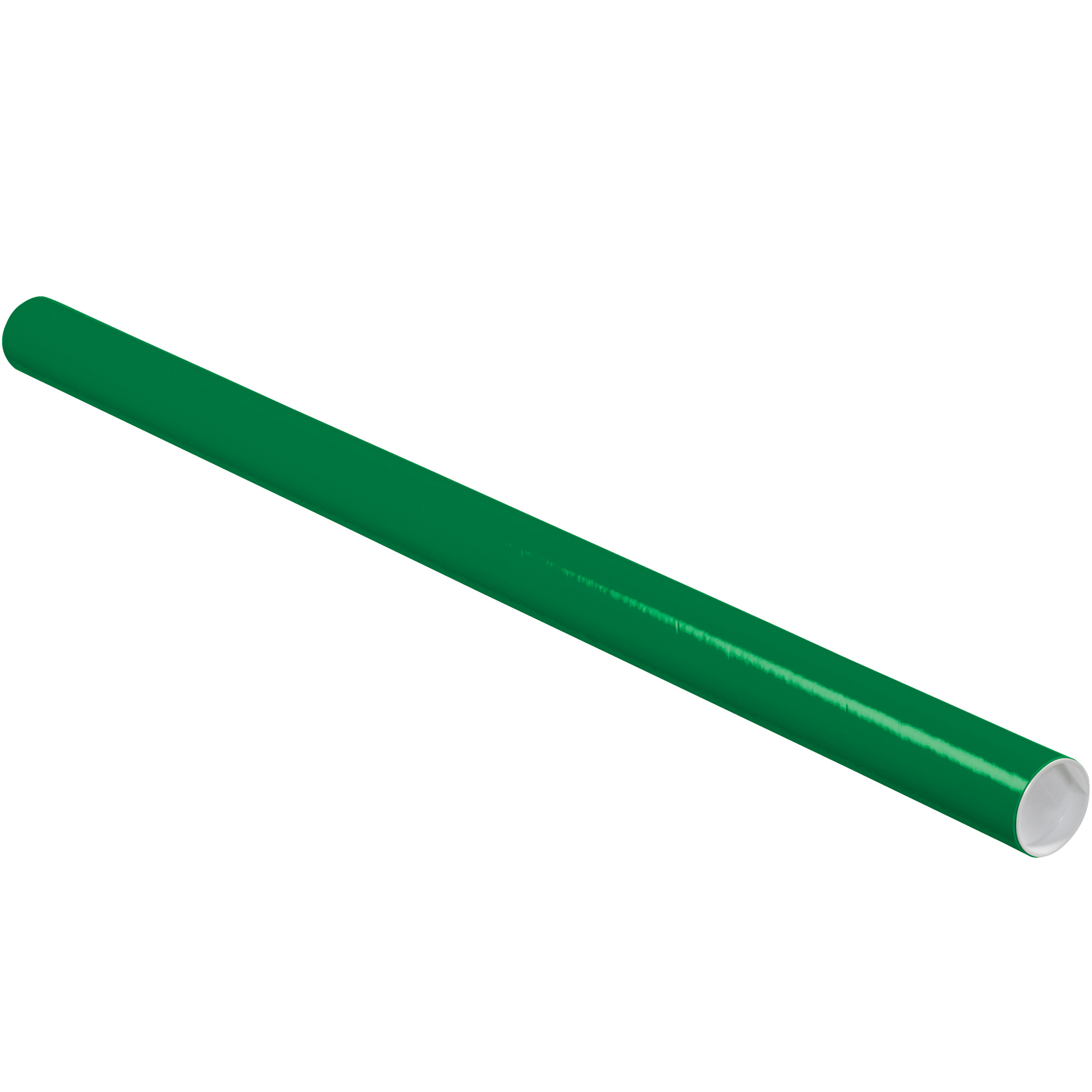 Mailing Tubes with Caps, 2" x 36", Green, 50/Case