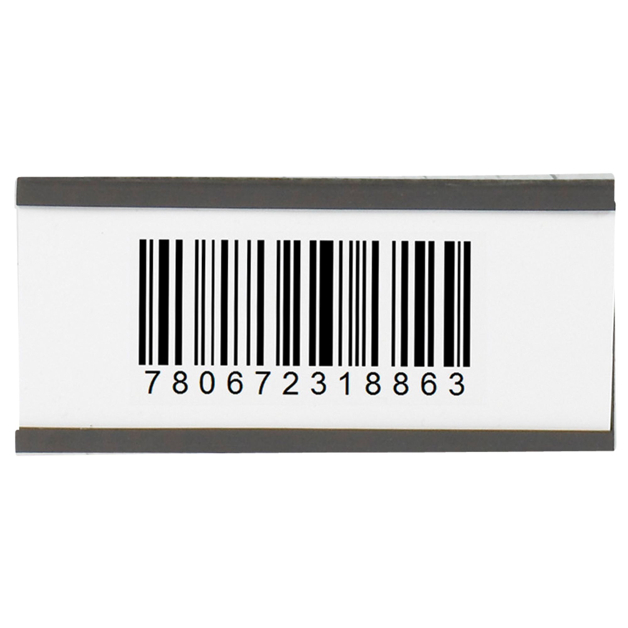 Magnetic "C" Channel Cardholders, 2" x 4", Black, 25/Case