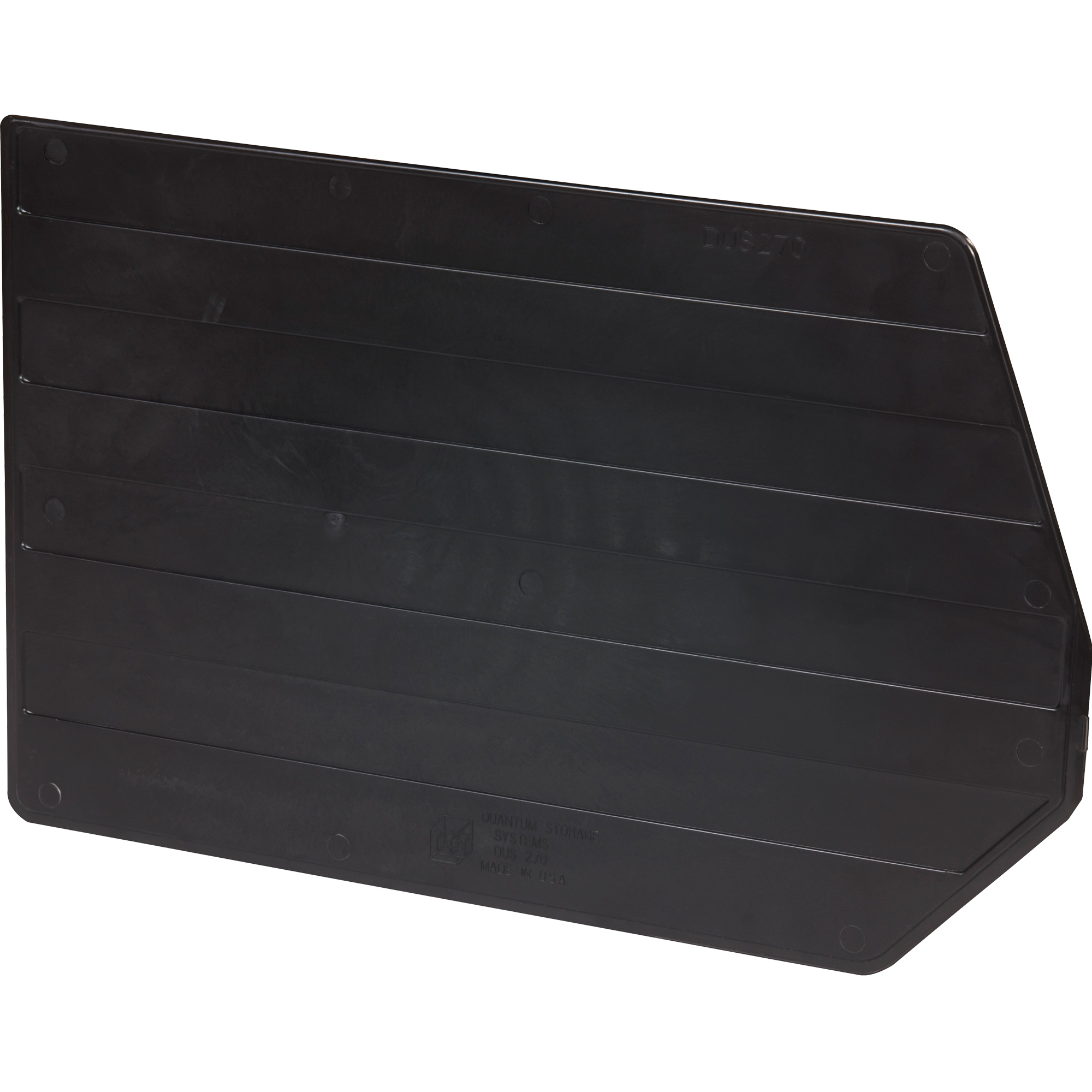 Stack & Hang Bin Dividers, 17" x 10 1/4", Black, 6/Case
