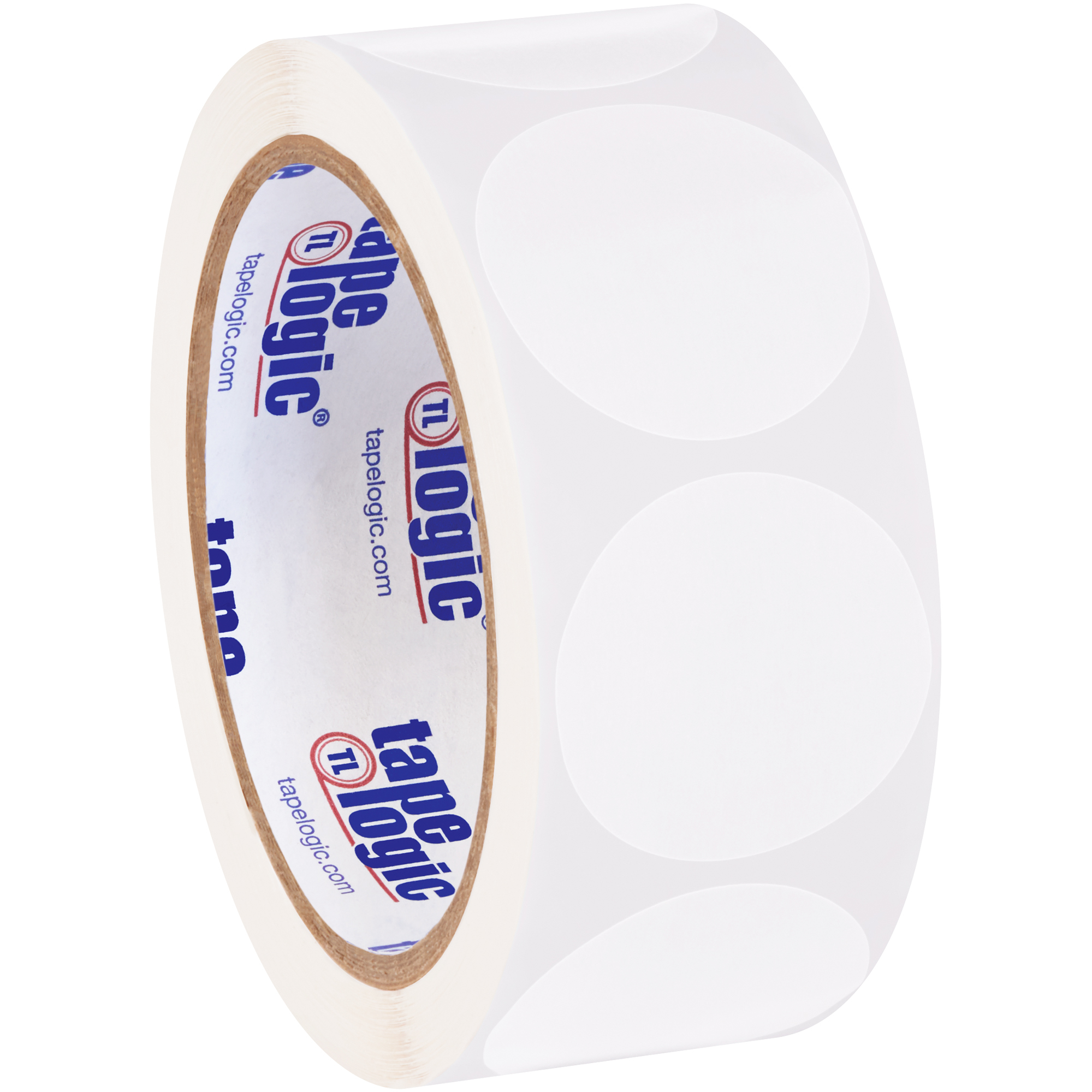 Tape Logic® Inventory Circle Labels, 1 1/2", White, 500/Roll