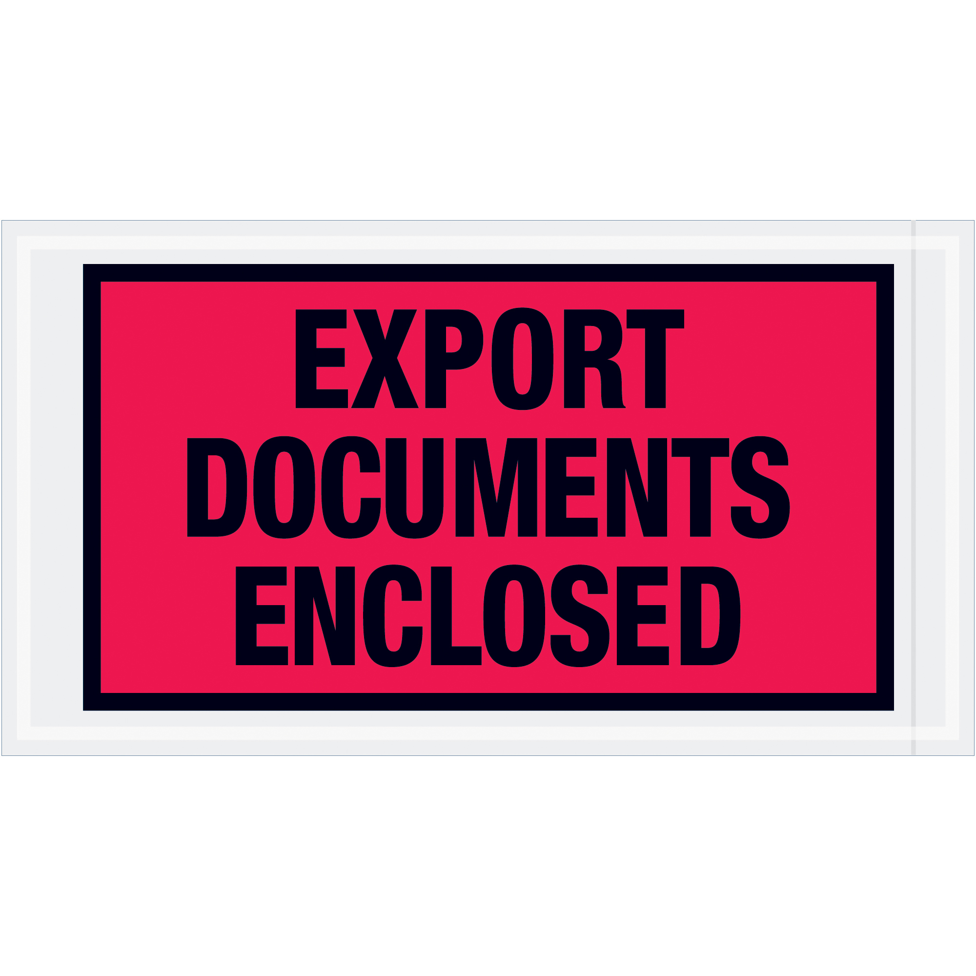 Tape Logic® "Export Documents Enclosed" Envelopes, 5 1/2" x 10", Red, 1000/Case