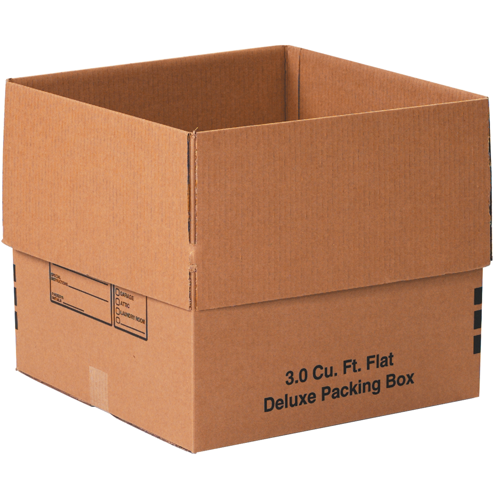 Deluxe Packing Boxes, 18" x 18" x 16", Kraft, 20/Bundle; 120/Skid