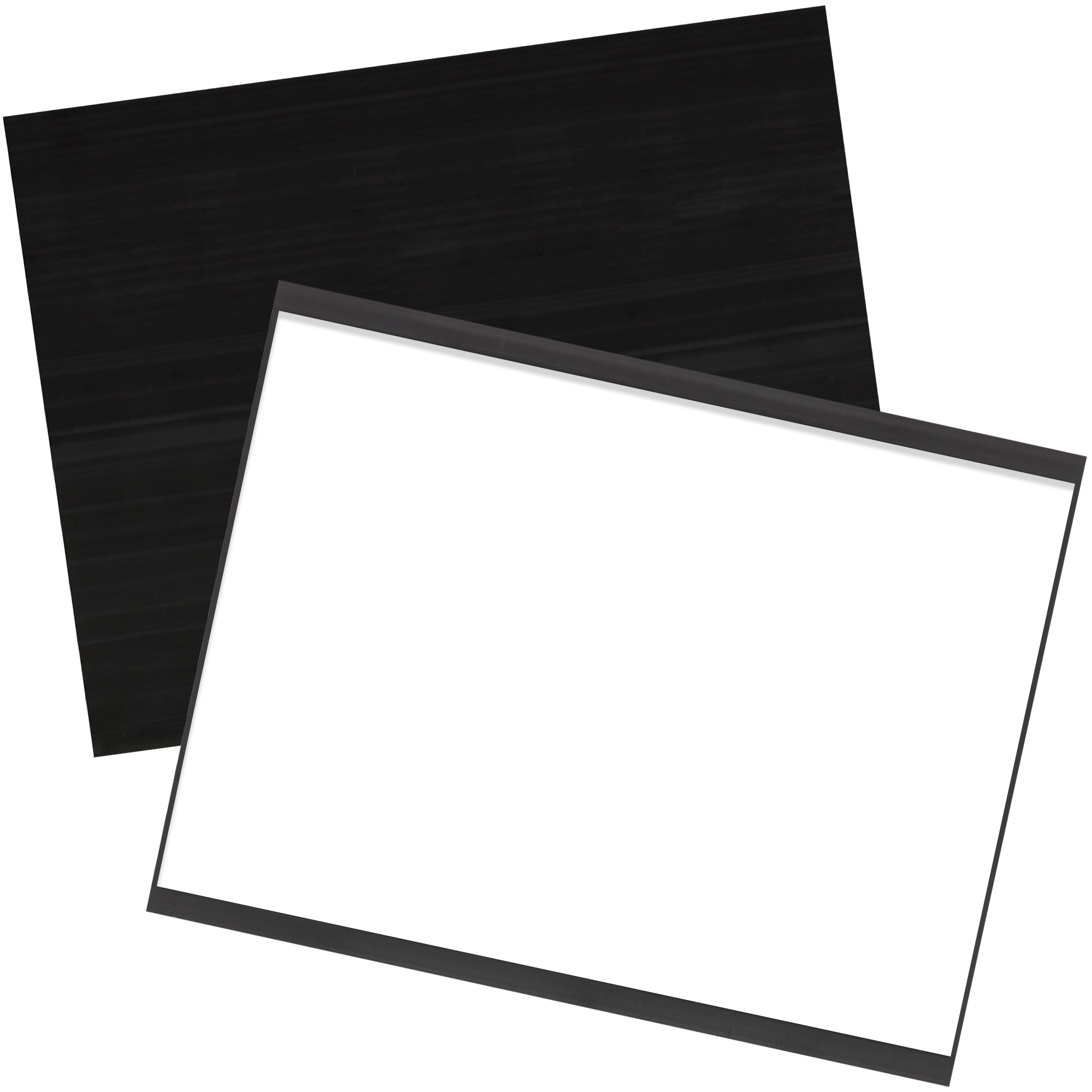 Magnetic "C" Channel Cardholders, 3" x 4", Black, 25/Case