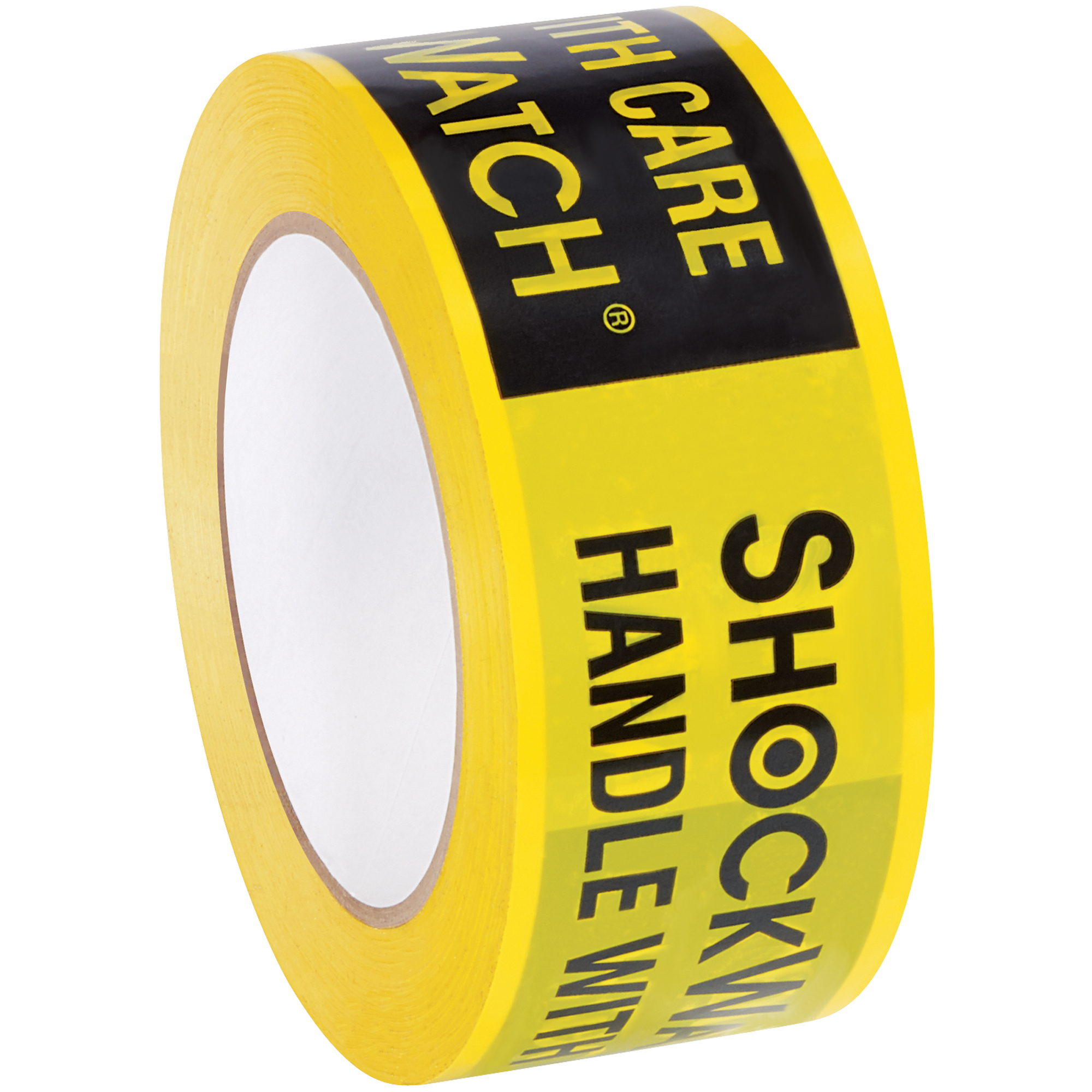 ShockWatch® Alert Tape, 2" x 100 yds., Black/Yellow, 1/Case
