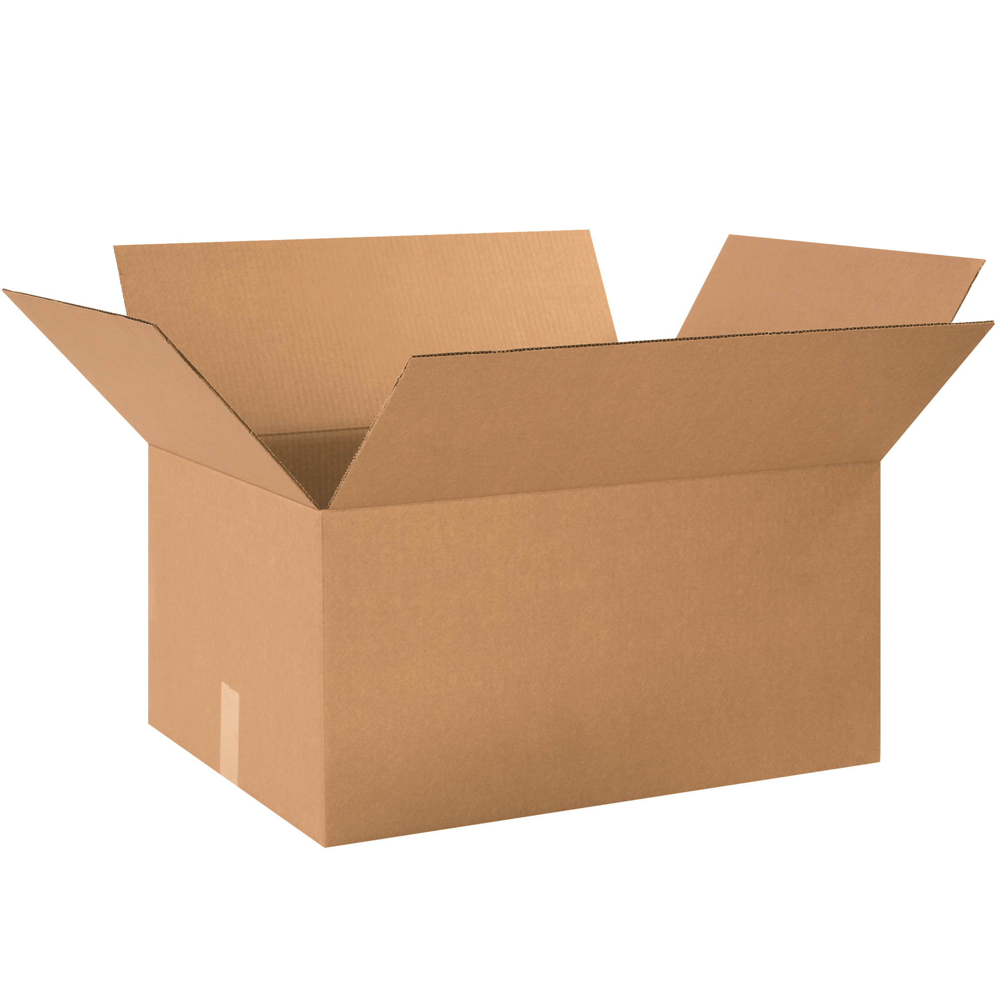 Corrugated Boxes, 24" x 18" x 12", Kraft, 10/Bundle; 120/Skid