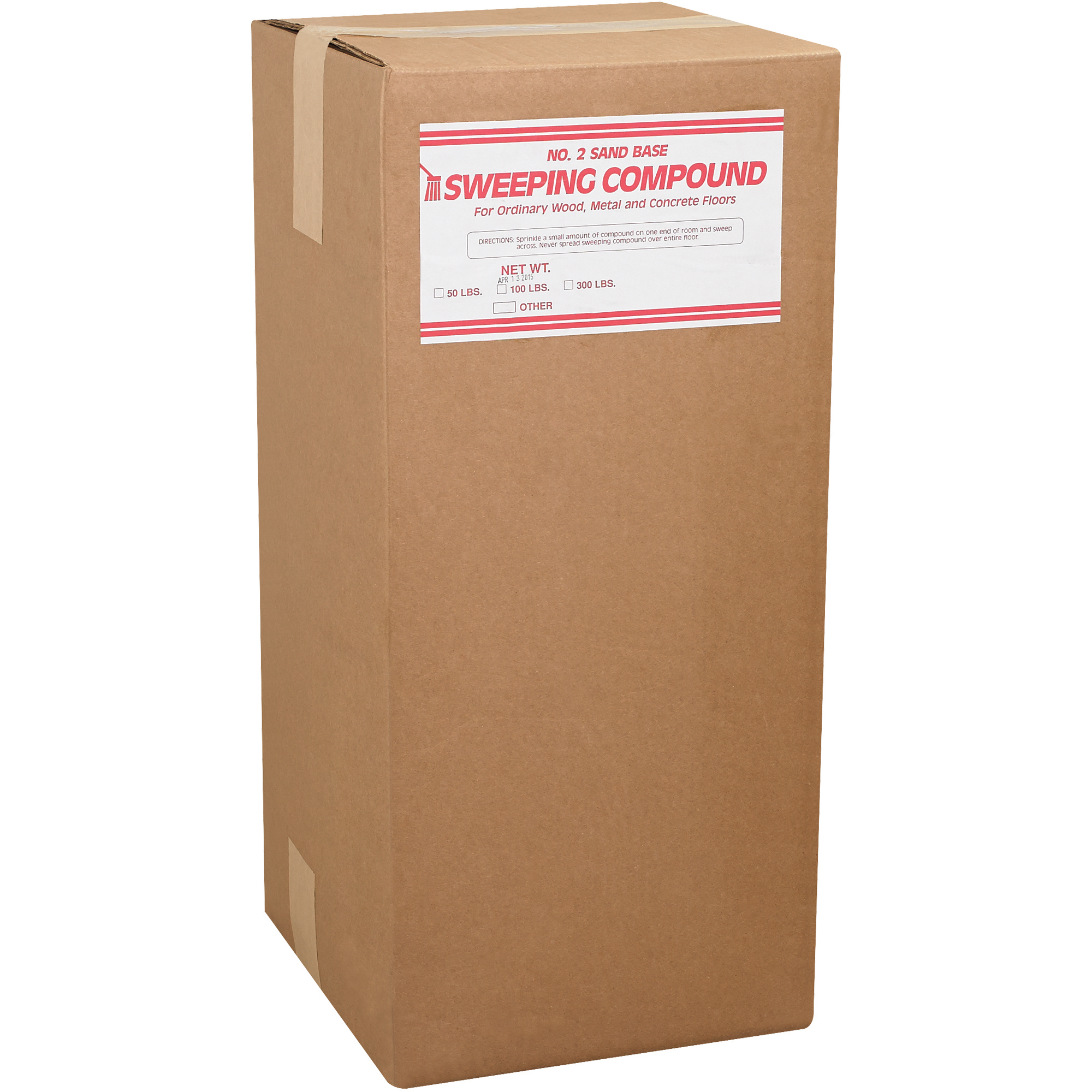 Sweeping Compound, 300 lb. Drum, Brown, 1/Each