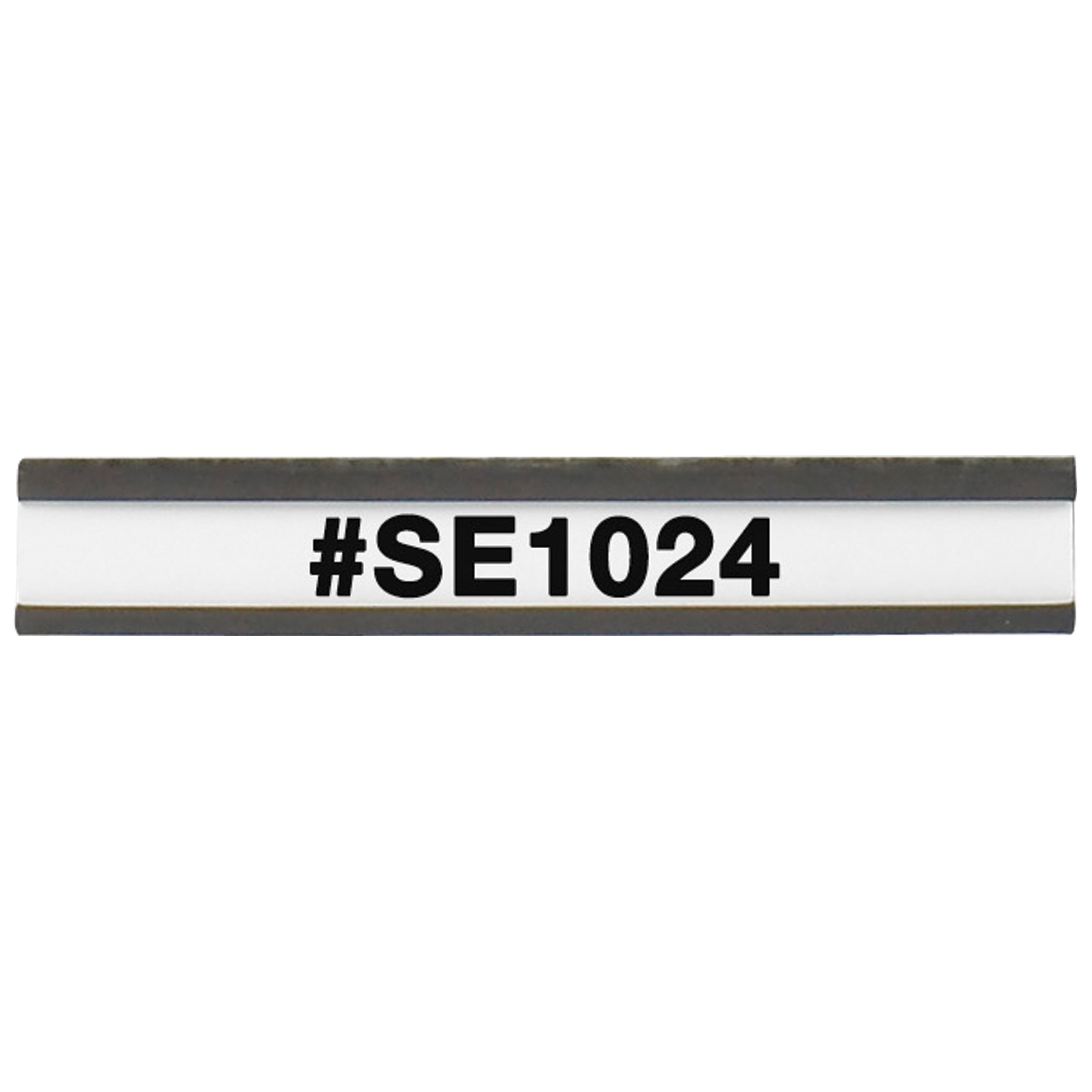 Magnetic "C" Channel Cardholders, 1/2" x 3", Black, 25/Case
