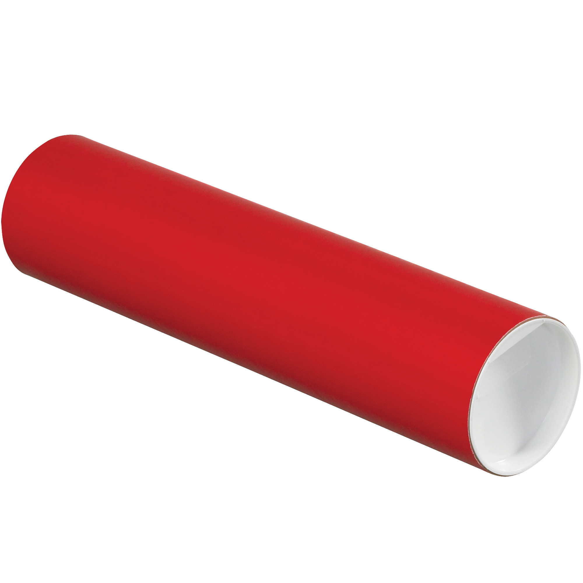 Mailing Tubes with Caps, 3" x 12", Red, 24/Case