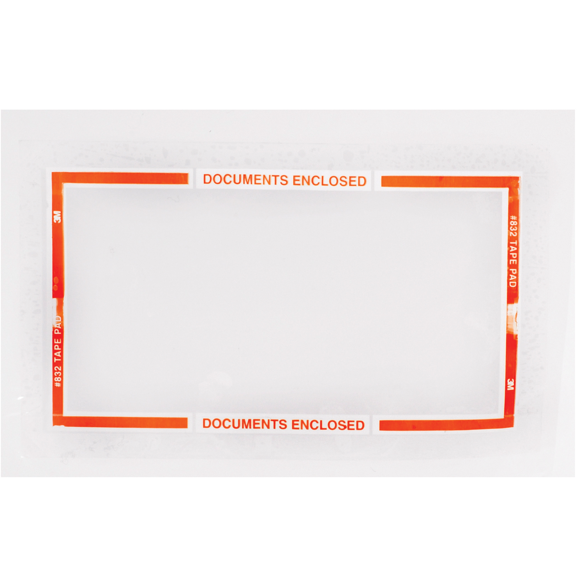 3M™ 832 Pouch Tape Pads, 2.5 Mil, 6" x 10", Clear, 40/Case