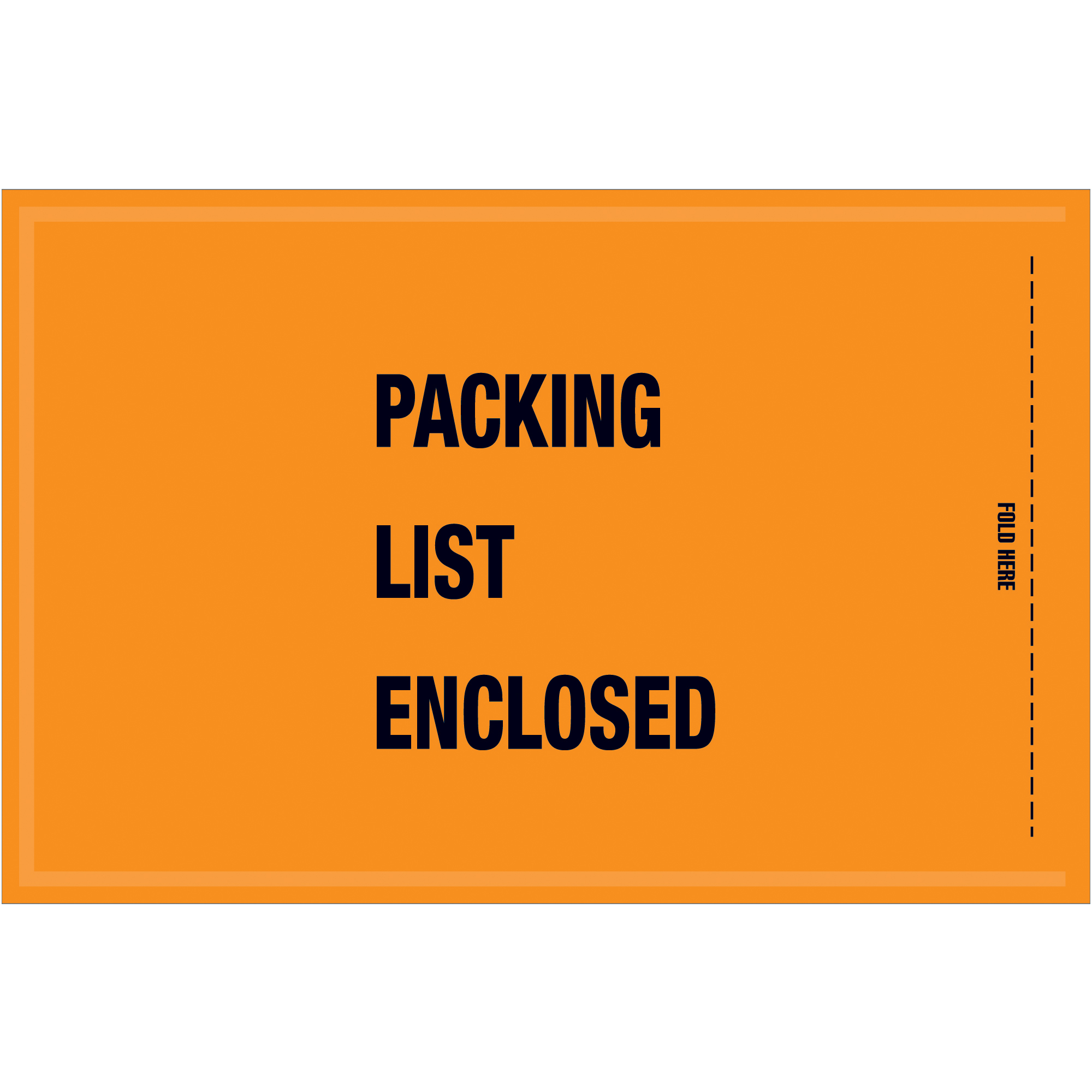 Tape Logic® Mil-Spec "Packing List Enclosed" Envelopes, 5 1/4" x 8", Orange, 1000/Case