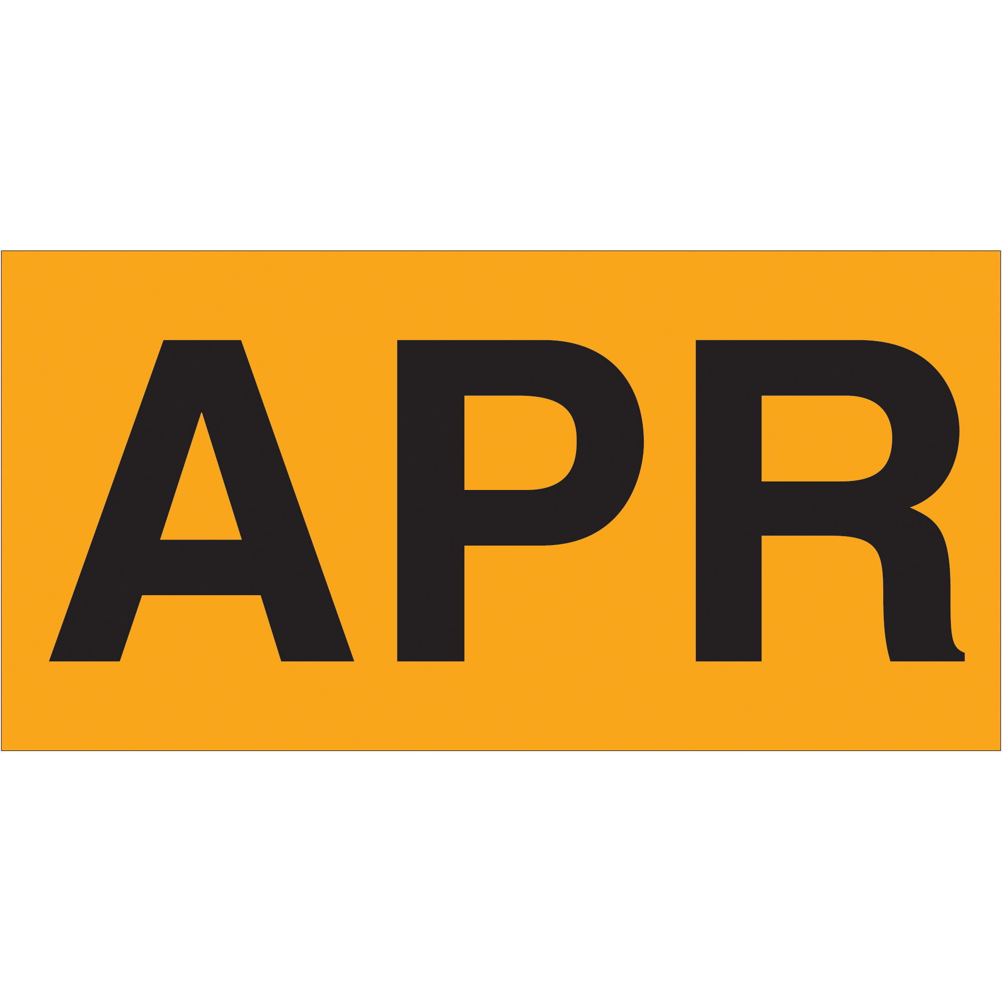 Tape Logic® Months of the Year Labels, "APR", 3" x 6", Fluorescent Orange, 500/Roll