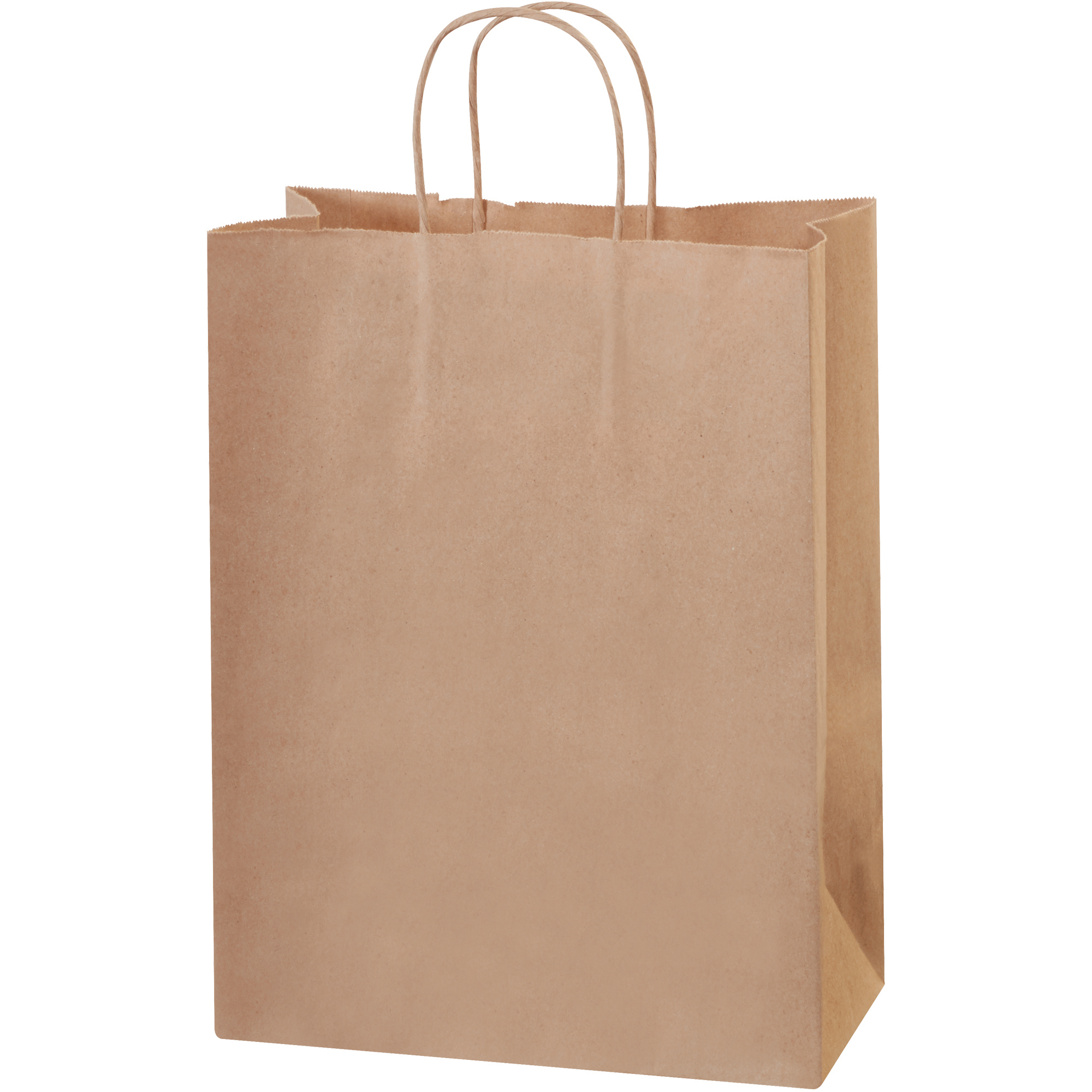 Paper Shopping Bags, 10" x 5" x 13", Kraft, 250/Case
