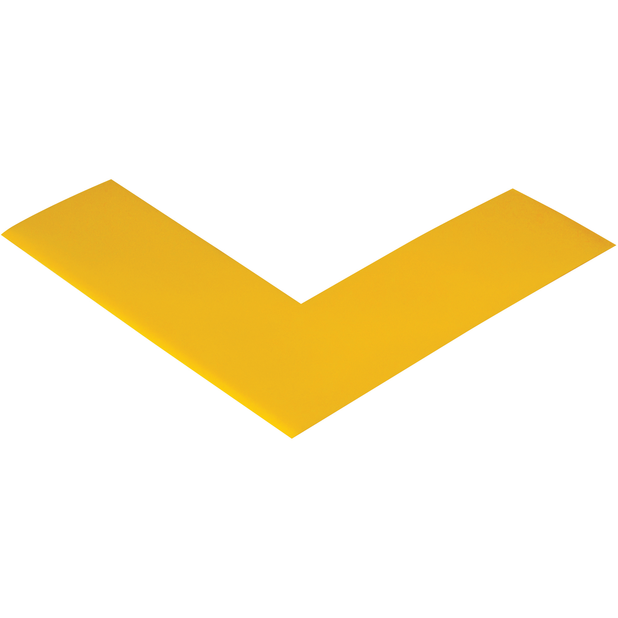 Mighty Line™ Deluxe Safety Tape Angles, 6" x 6" x 2", Yellow, 24/Case
