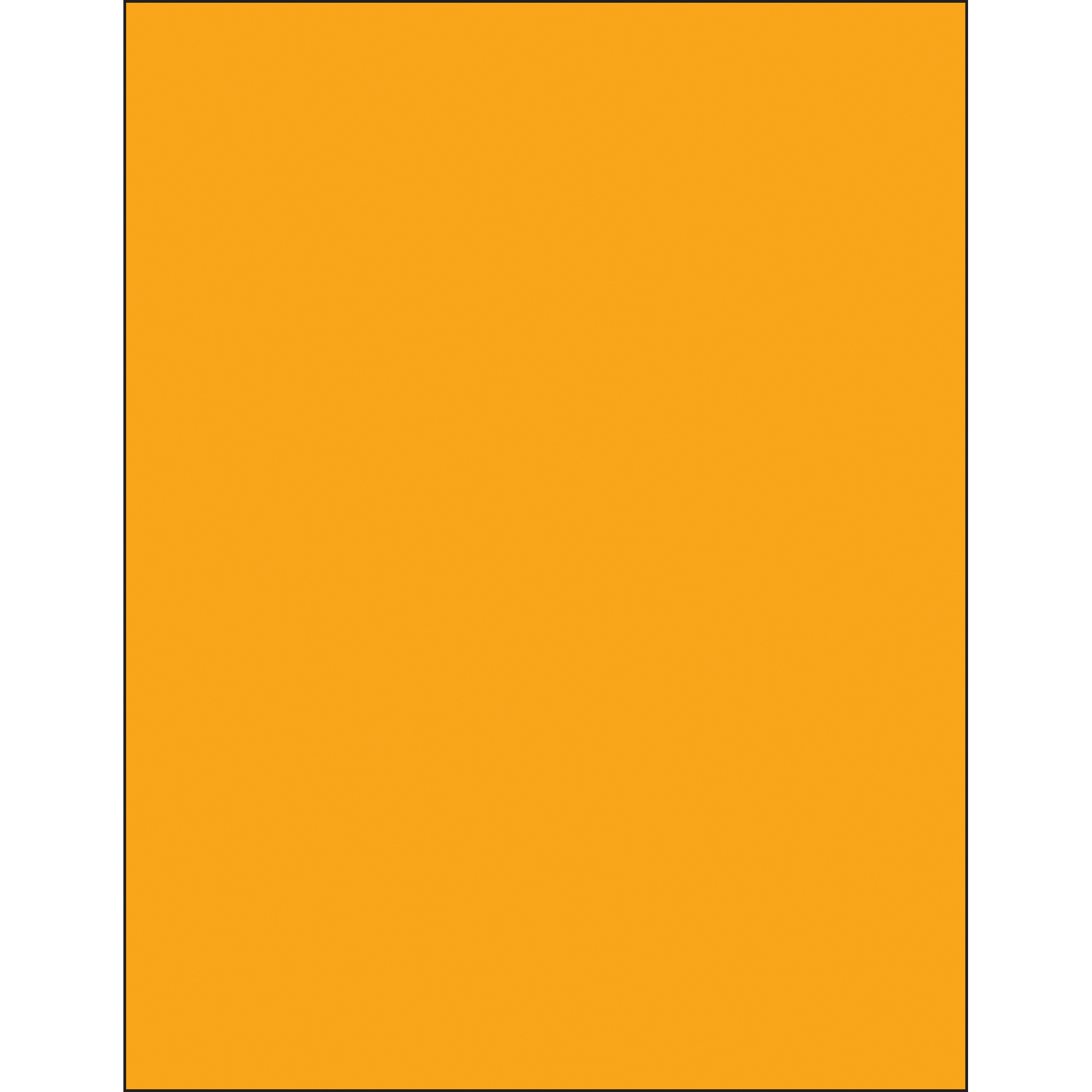 Tape Logic® Removable Rectangle Laser Labels, 8 1/2" x 11", Fluorescent Orange, 100/Case