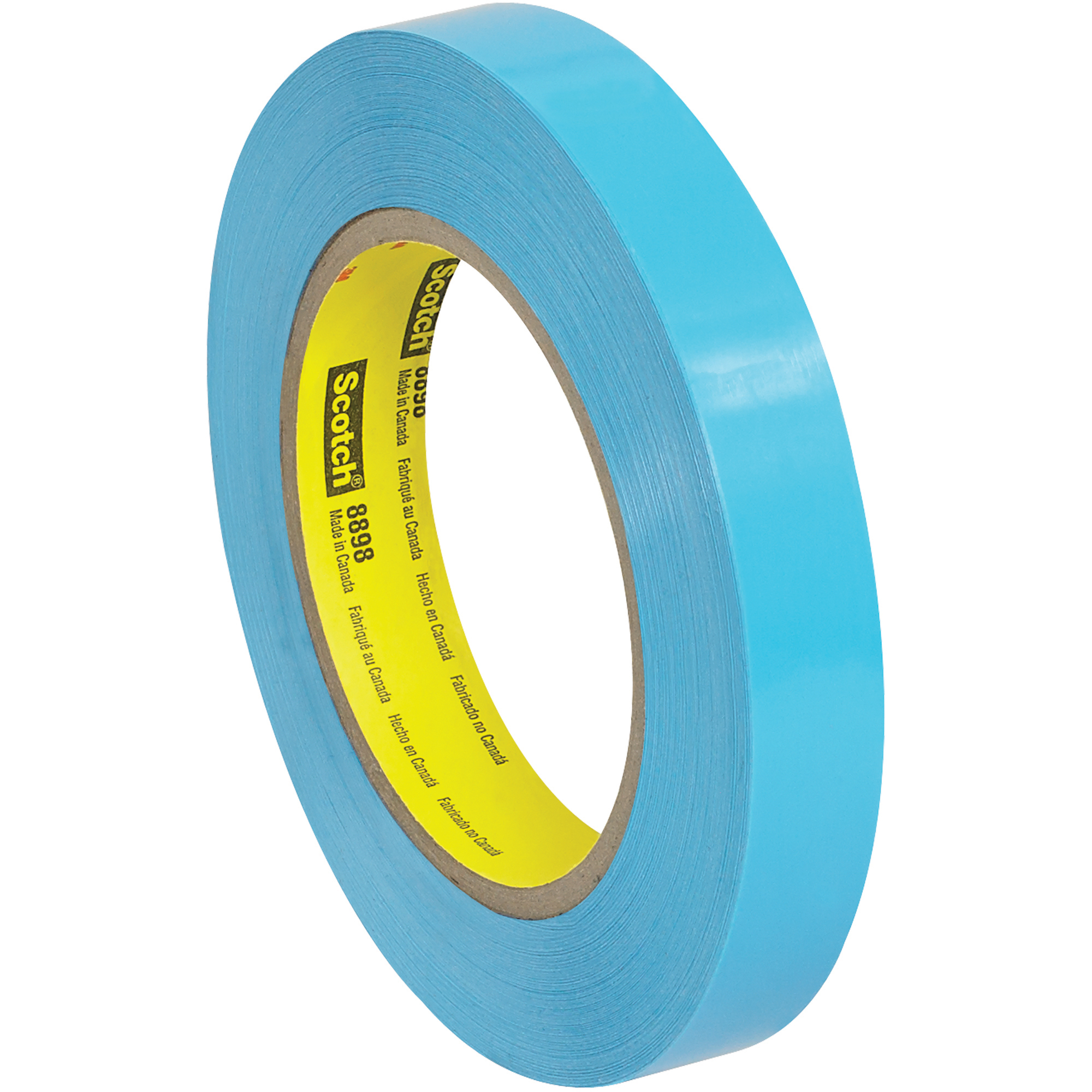 3M™ 8898 Tensilized Poly Strapping Tape, 4.6 Mil, 3/4" x 60 yds., Blue, 48/Case