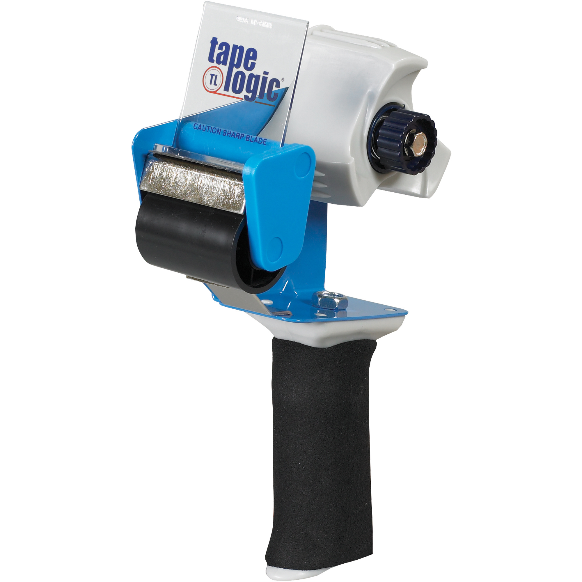 Tape Logic® Comfort Grip Carton Sealing Tape Dispenser, 2", Blue/White/Black, 1/Each