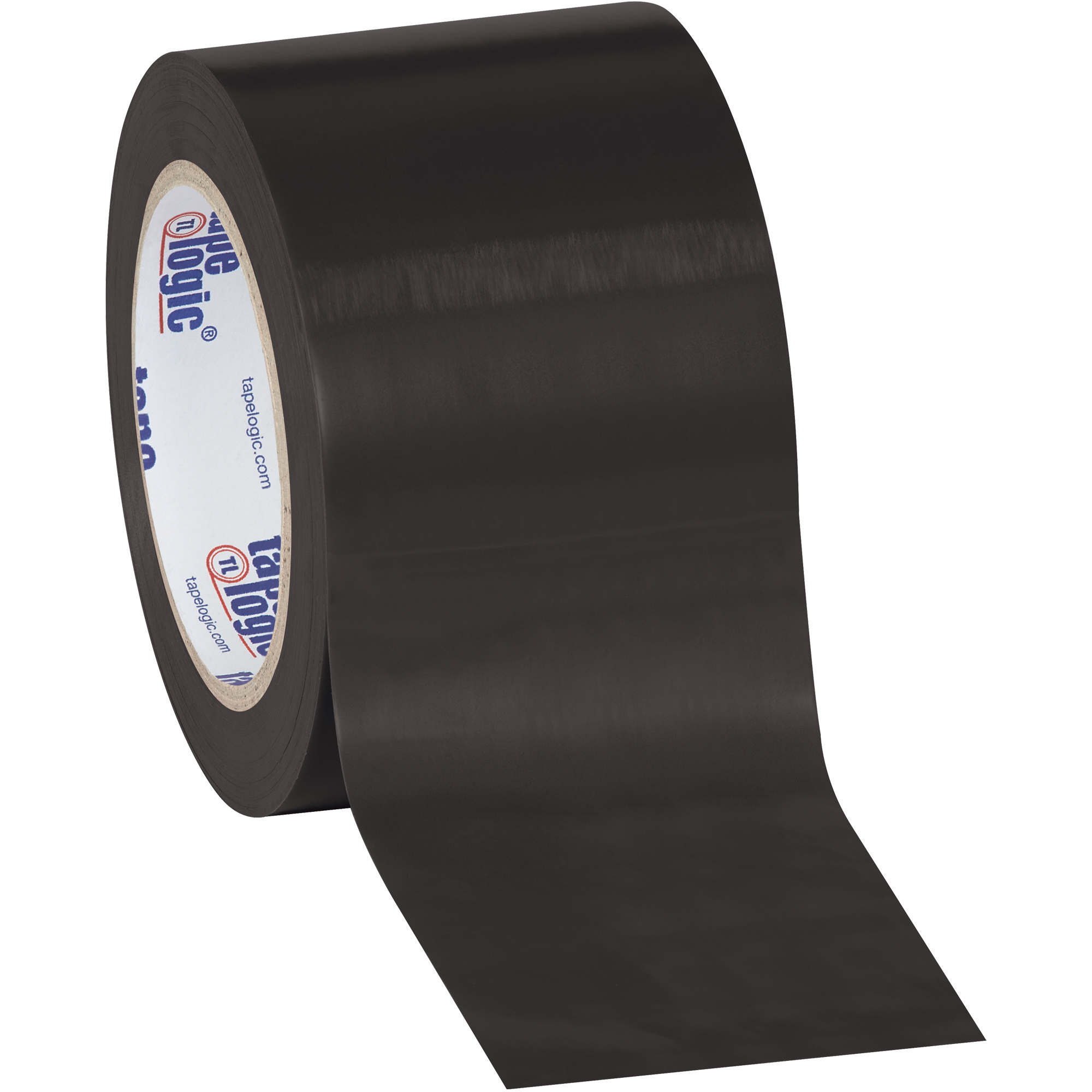 Tape Logic® Solid Vinyl Safety Tape, 6.0 Mil, 3" x 36 yds., Black, 3/Case