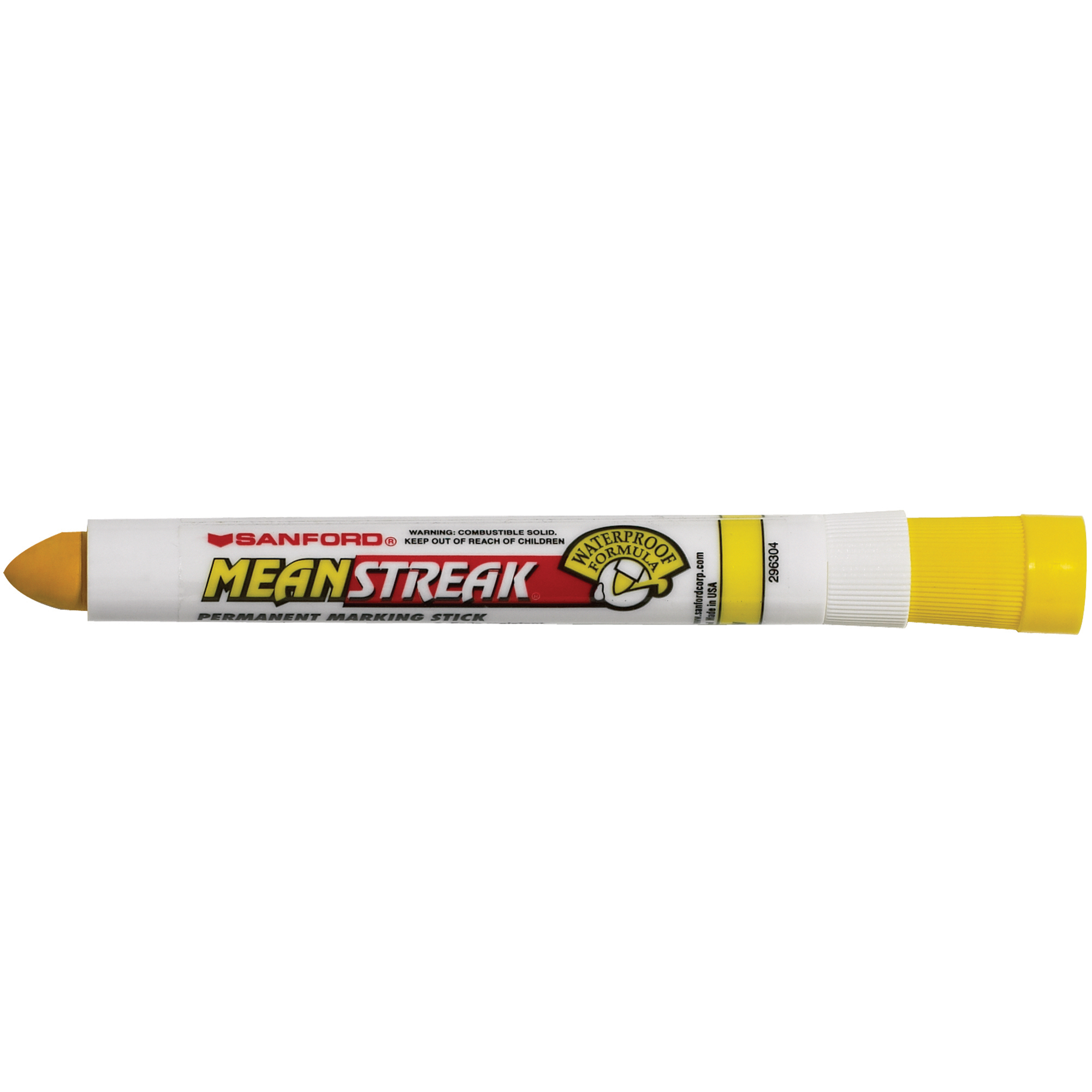 Mean Streak® "Paint in a Tube" Markers, Yellow, 12/Case