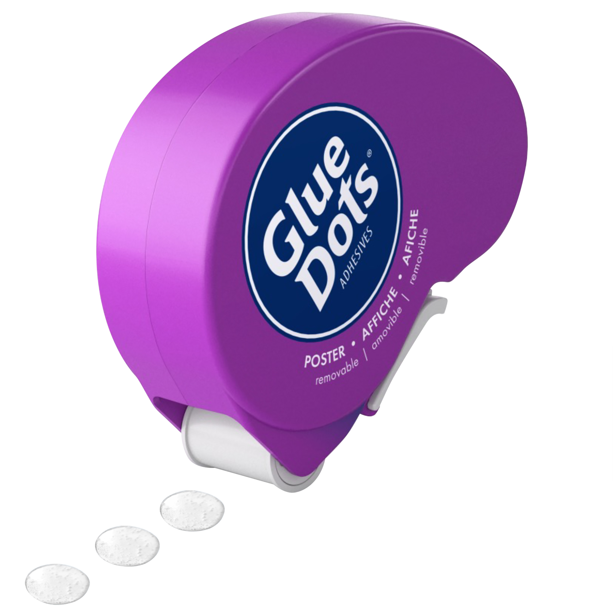 Dot N Go® Poster Glue Dots® Dispenser, Purple, 6/Case
