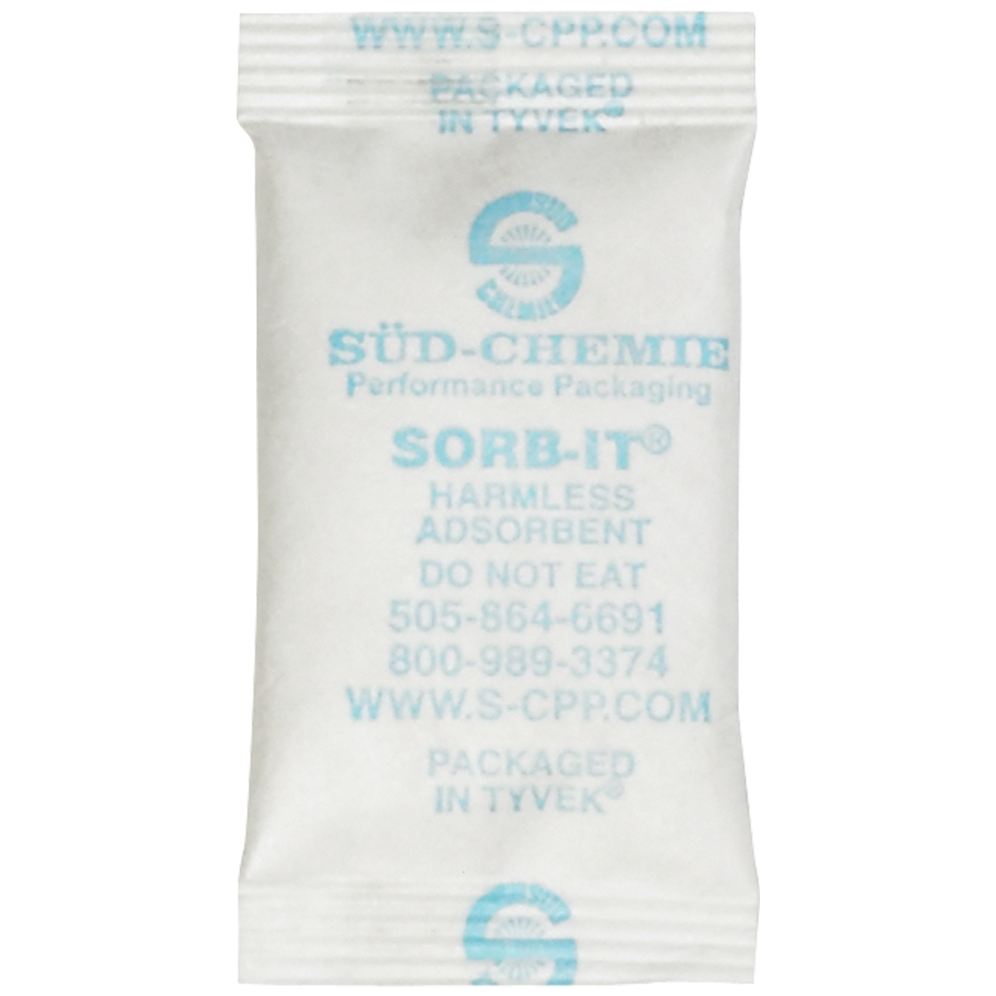 Silica Gel Packets, 1 1/16" x 2 1/2", White, 3000/Case