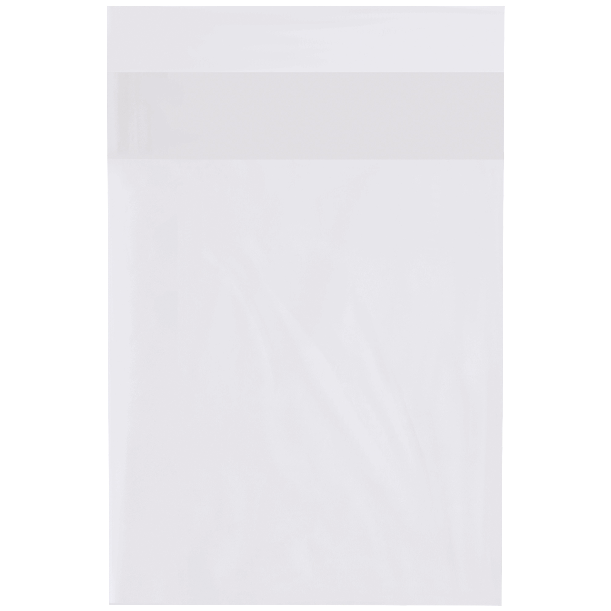 Flap Lock Poly Bags, 2 Mil, 14" x 18", Clear, 1000/Case