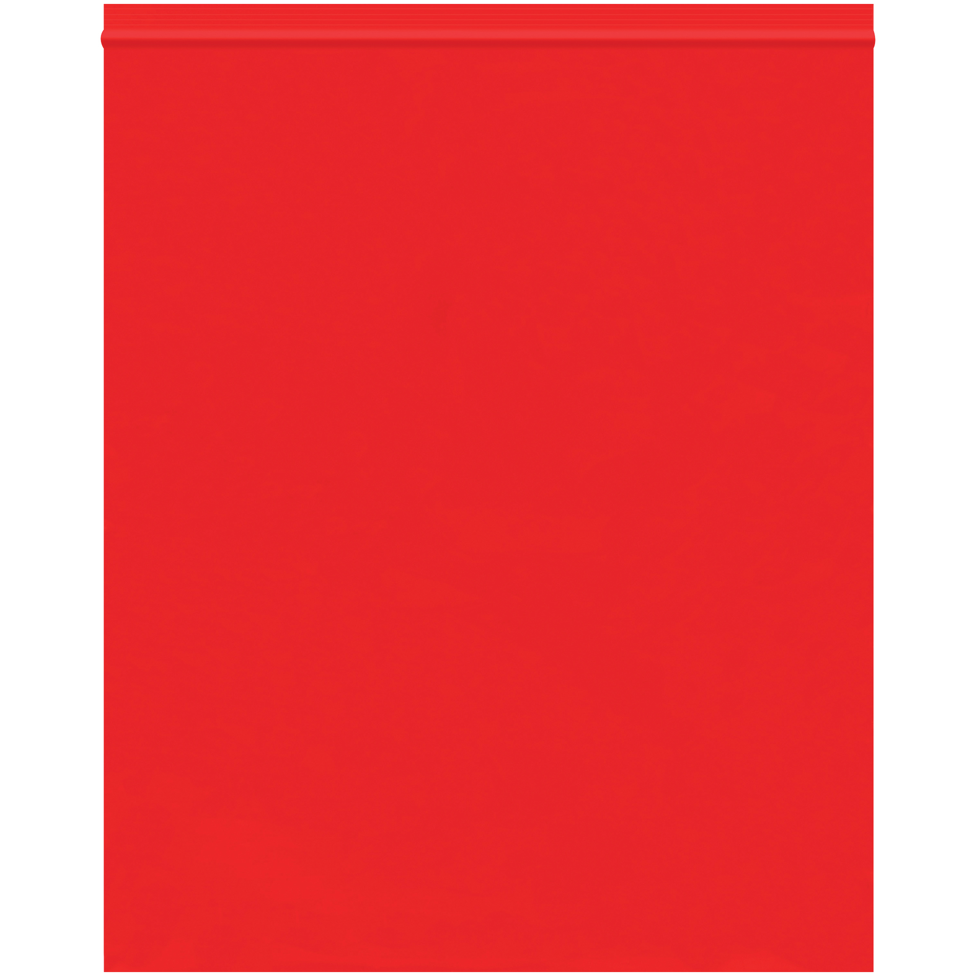 Reclosable 2 Mil Poly Bags, 10" x 12", Red, 1000/Case