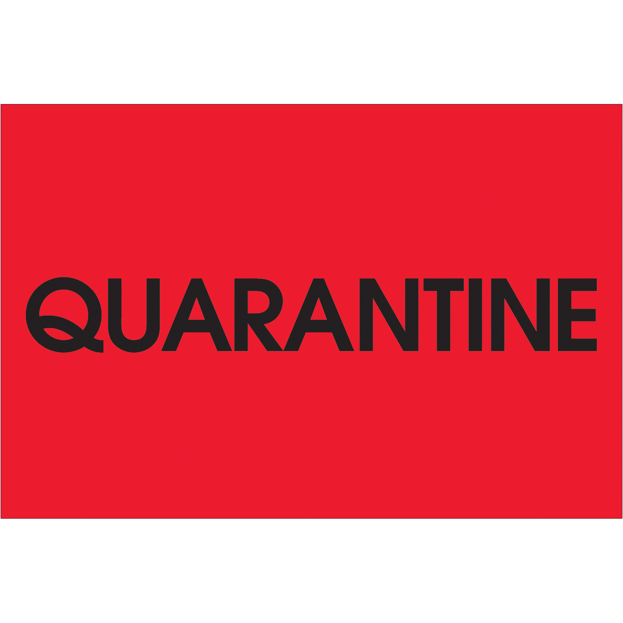 Tape Logic® Labels, "Quarantine", 2" x 3", Fluorescent Red, 500/Roll