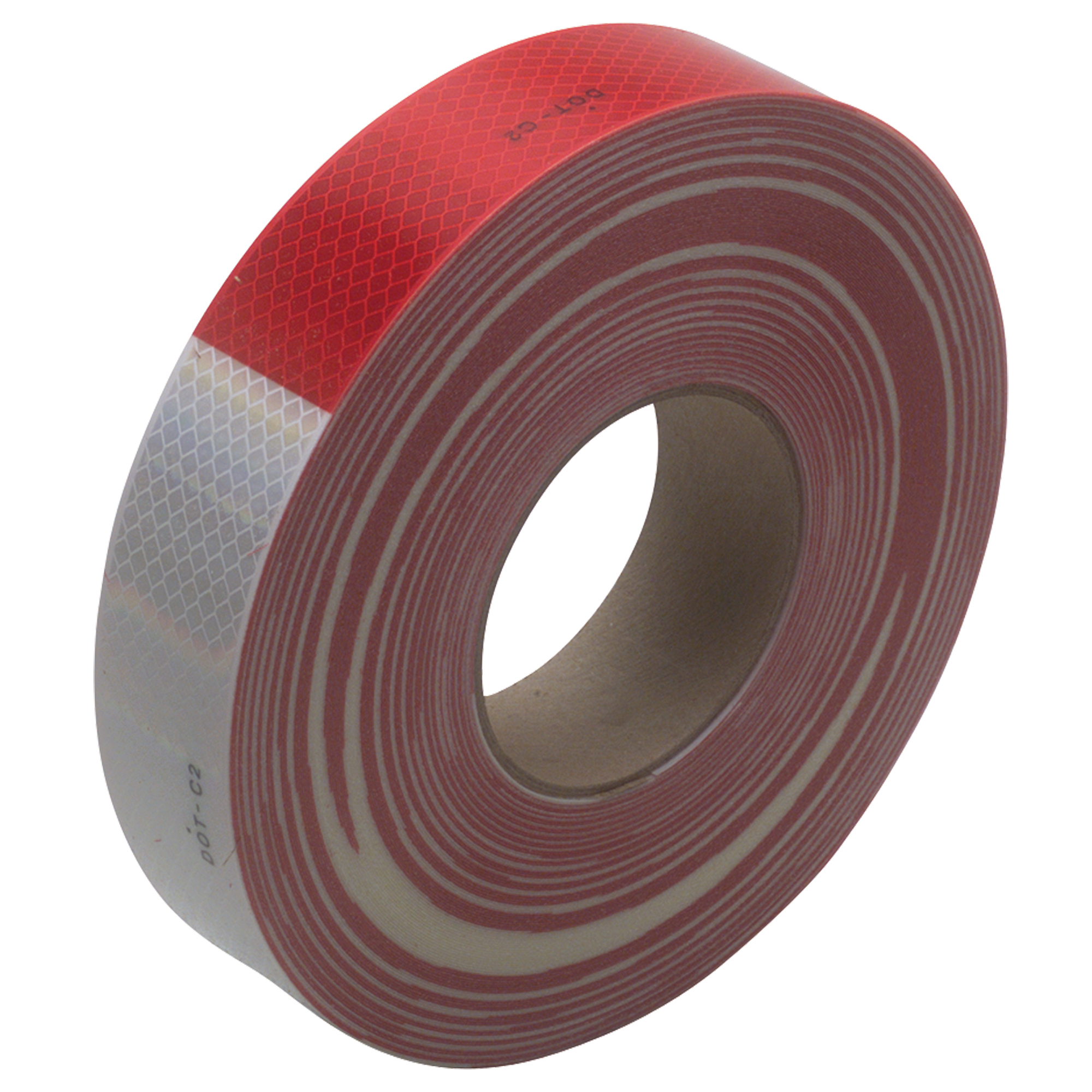 3M™ 983 Reflective Tape, 22.0 Mil, 2" x 150', Red/White, 1/Case