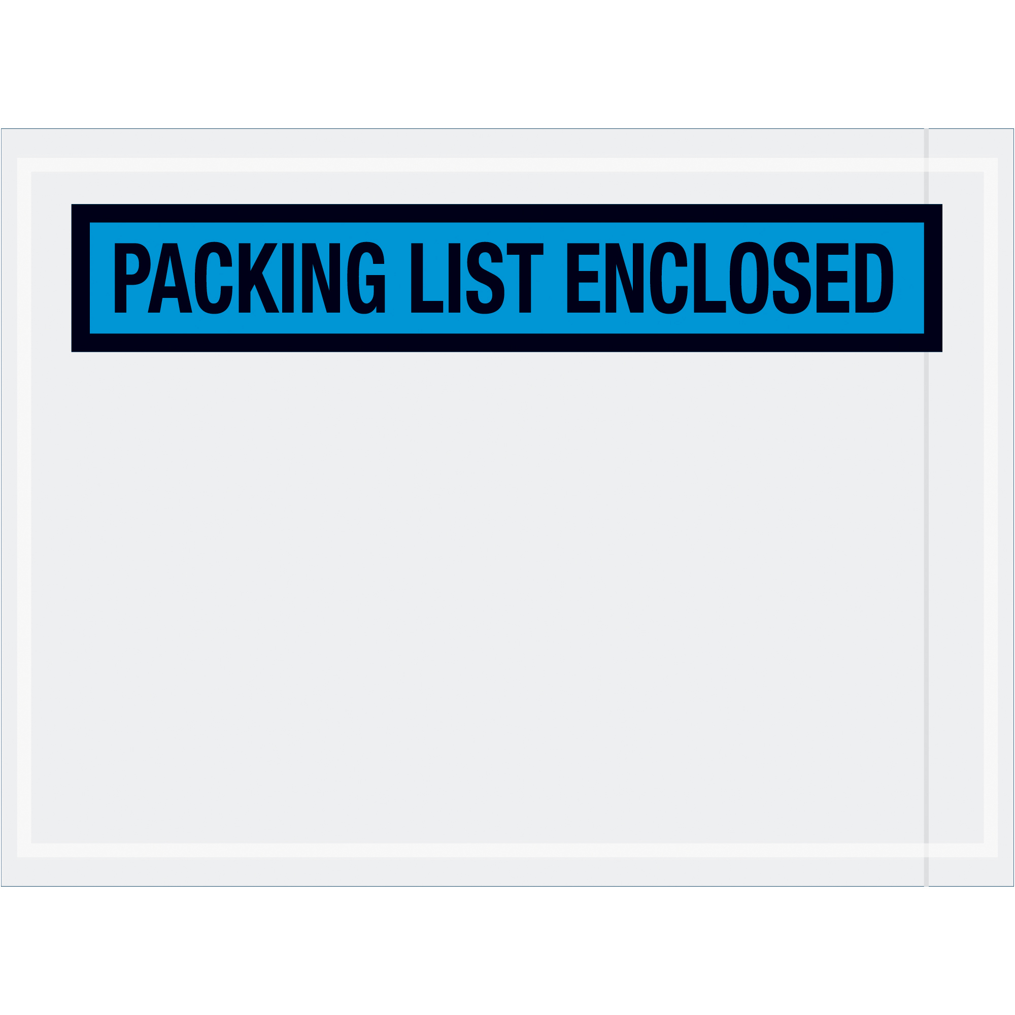 Tape Logic® "Packing List Enclosed" Envelopes, 4 1/2" x 6", Blue, 1000/Case