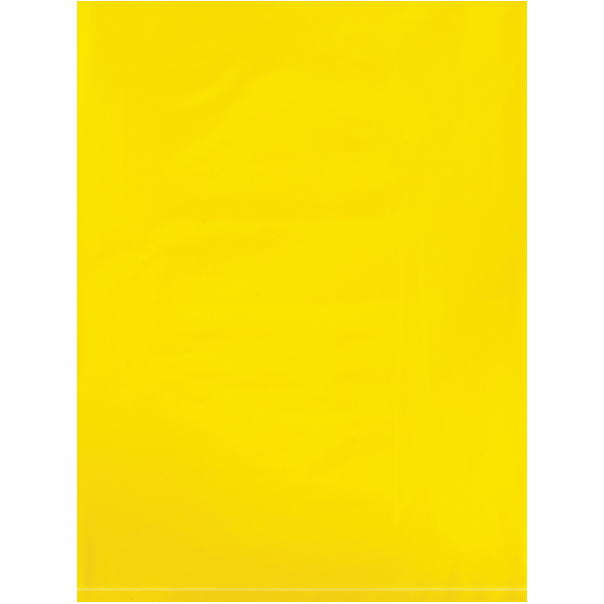 Flat 2 Mil Poly Bags, 9" x 12", Yellow, 1000/Case
