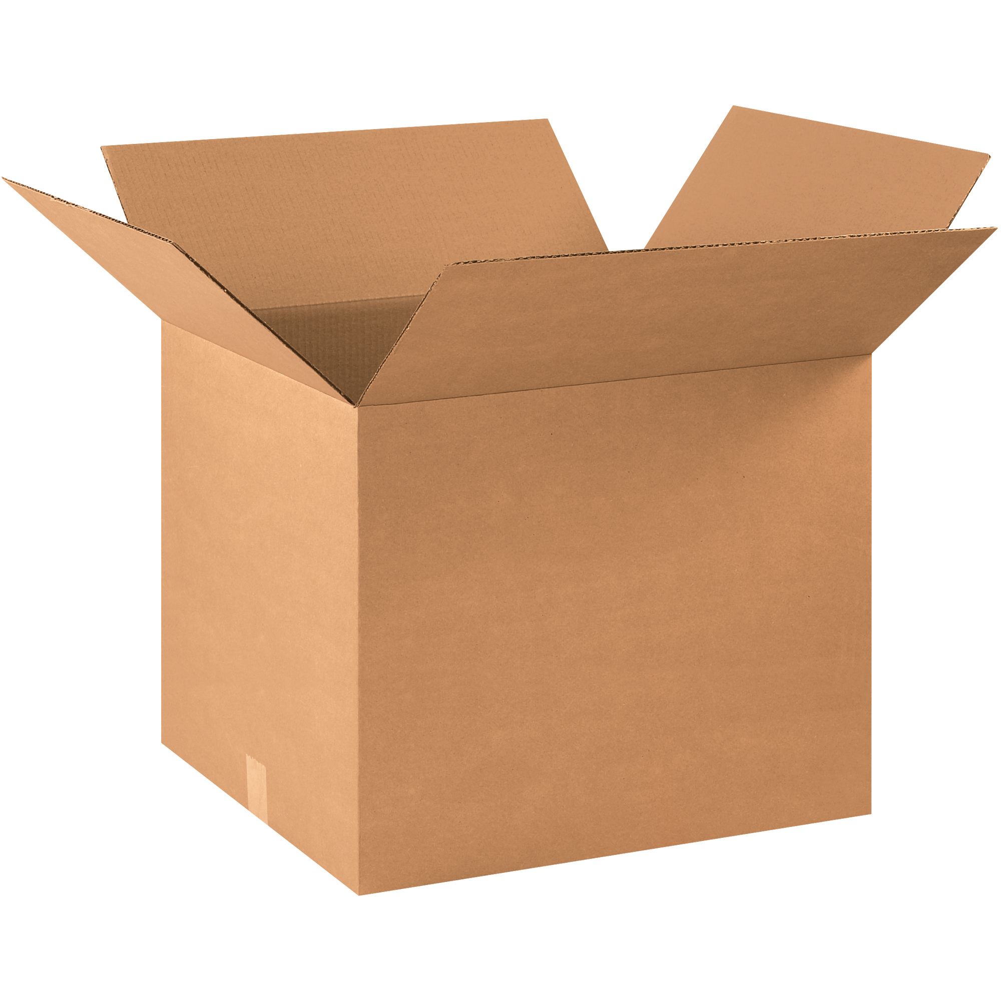 Corrugated Boxes, 22" x 18" x 18", Kraft, 15/Bundle; 150/Skid