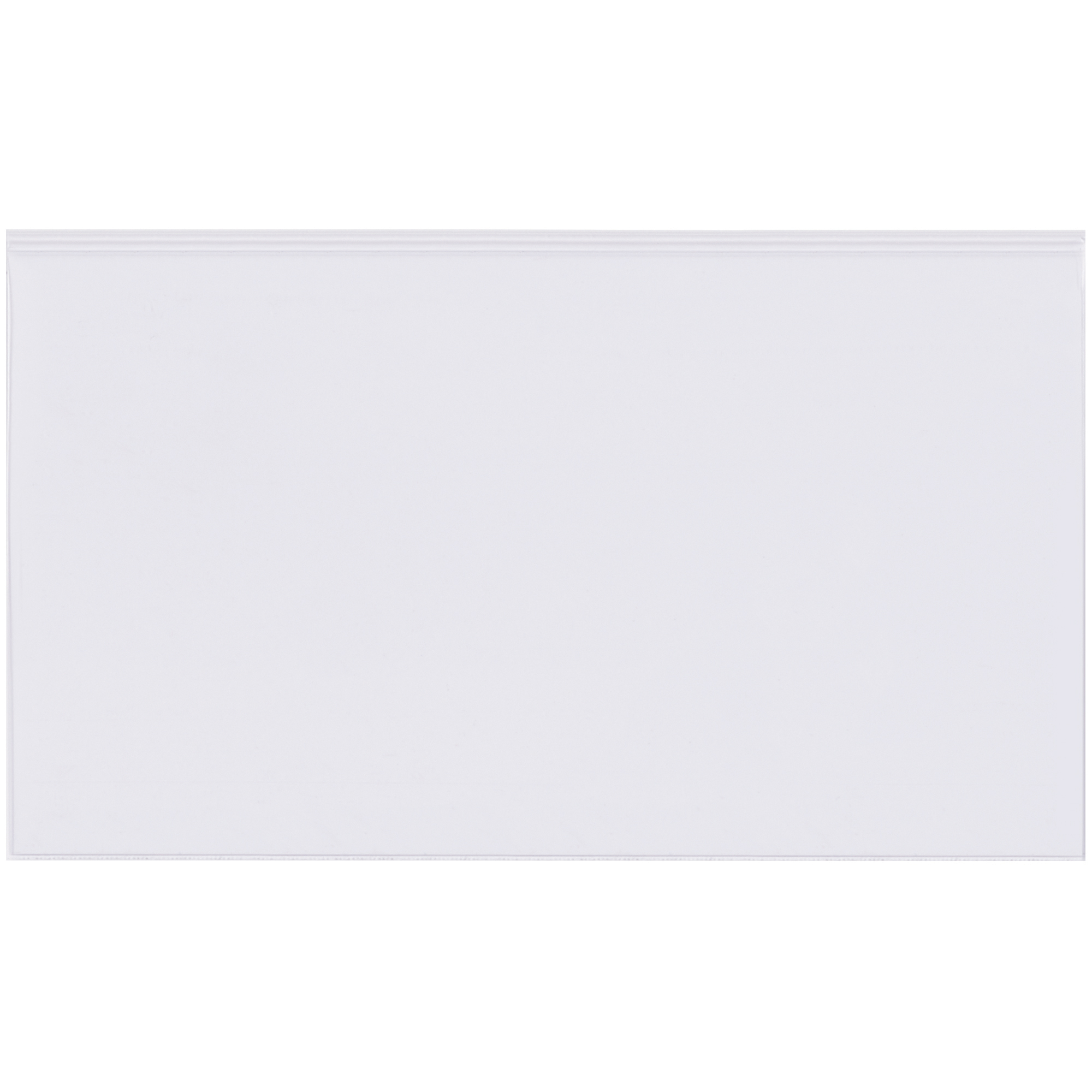 Open-Edge™ Plastic Label Holder, 3" x 5", Clear, 50/Case