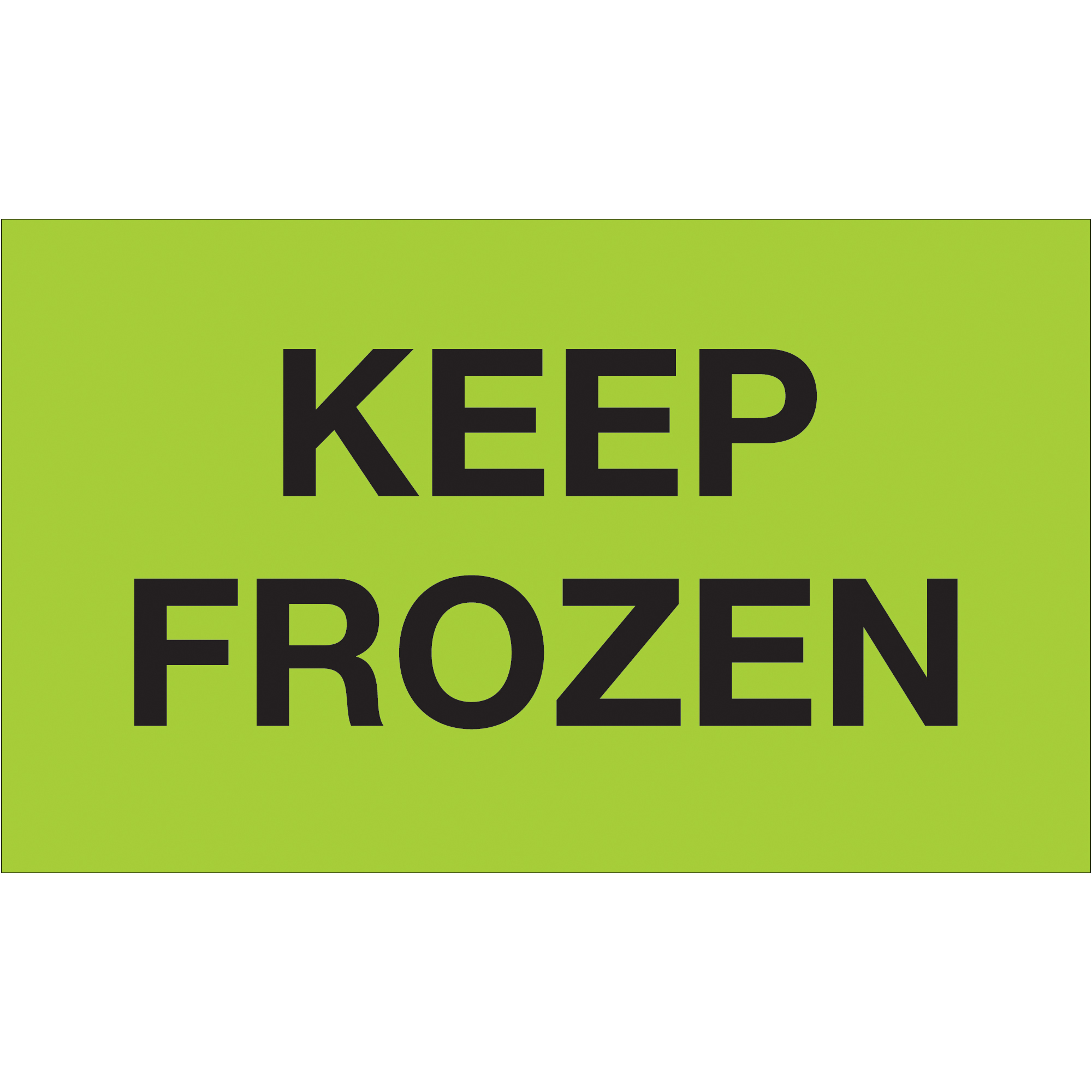 Tape Logic® Climate Labels, "Keep Frozen", 3" x 5", Fluorescent Green, 500/Roll