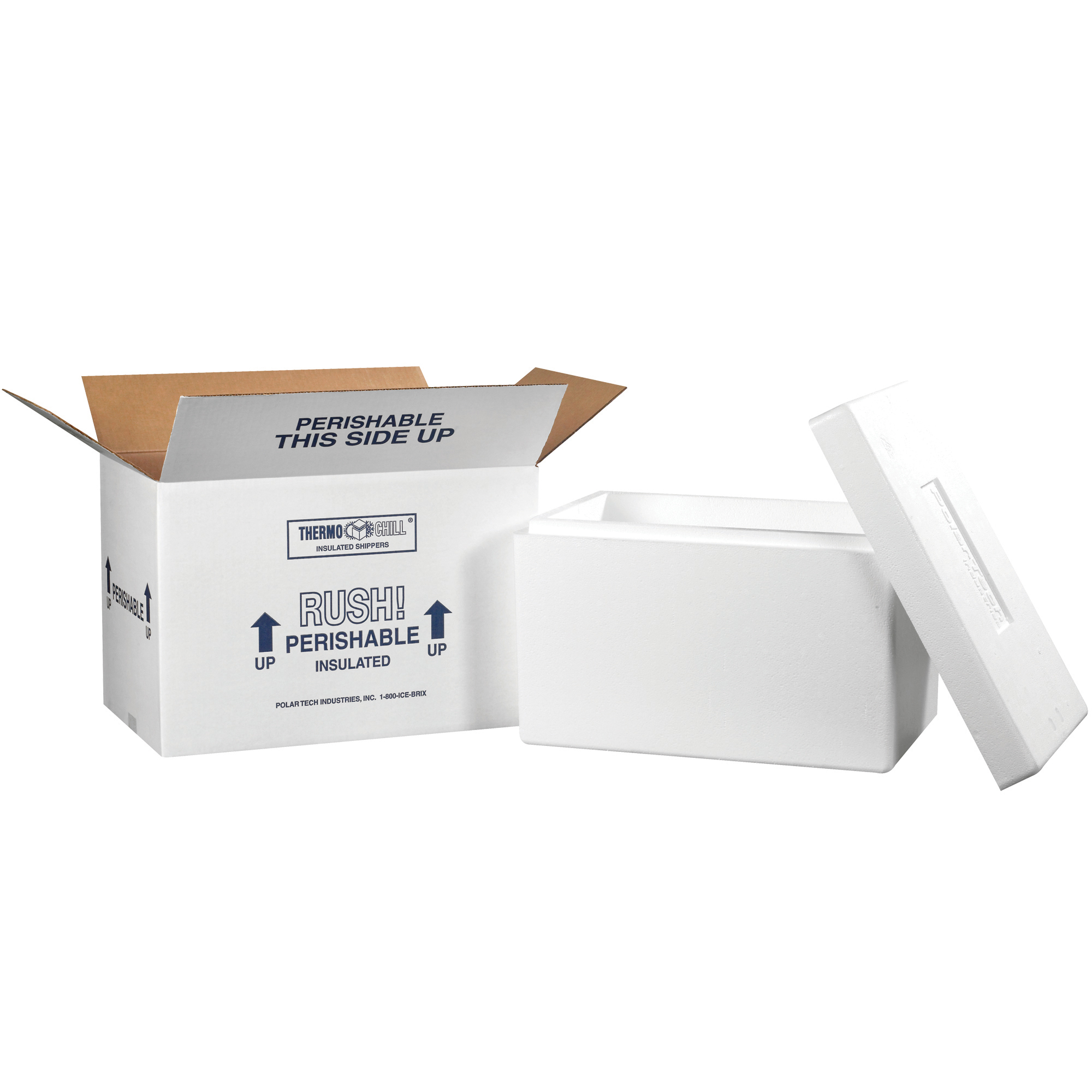 Insulated Shipping Kits, 17" x 10" x 10 1/2", White, 1/Case