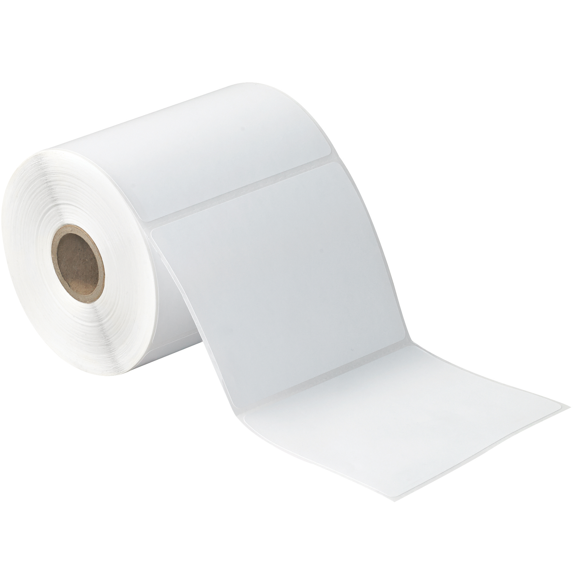 Desktop Direct Thermal Transfer Labels, 4" x 4", White, 12/Case