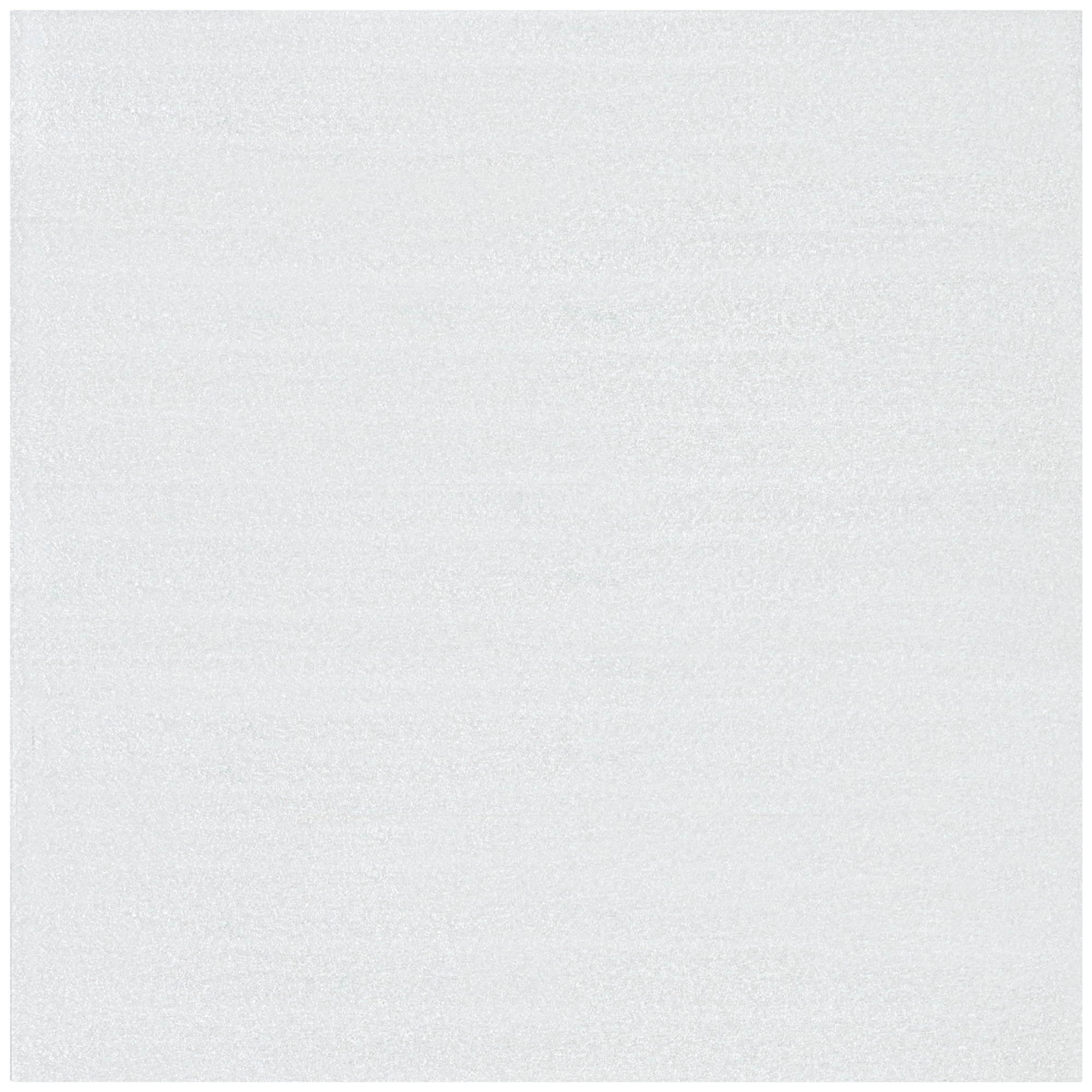Flush Cut Foam Pouches, 24" x 24", White, 50/Case