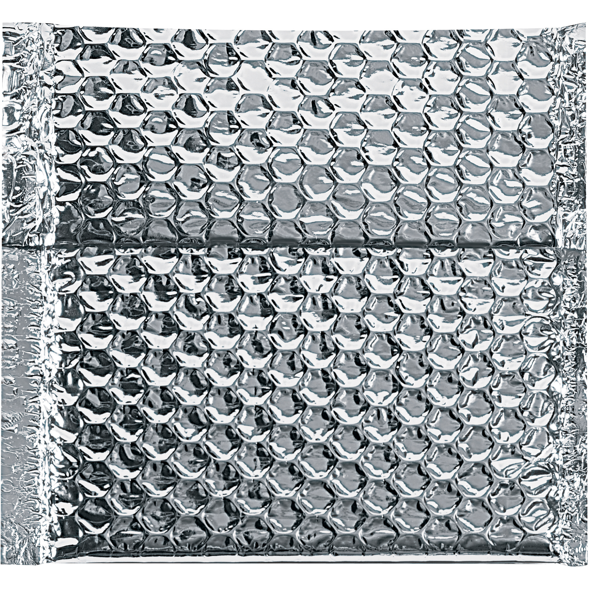 Cool Shield Bubble Mailers, 6" x 6 1/2", Silver, 100/Case